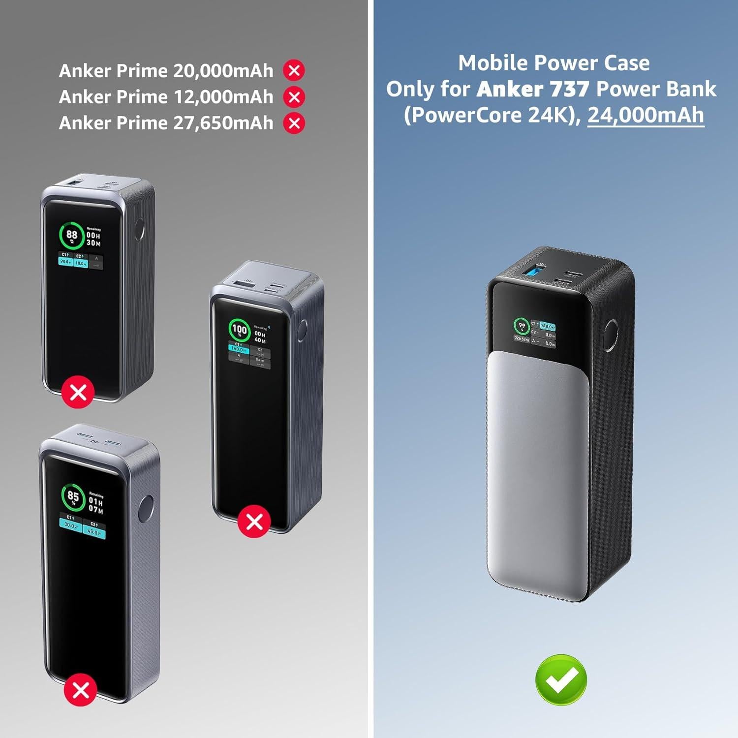 Funda de Transporte Anker 737 Power Bank 24000mAh Bolsa Portátil