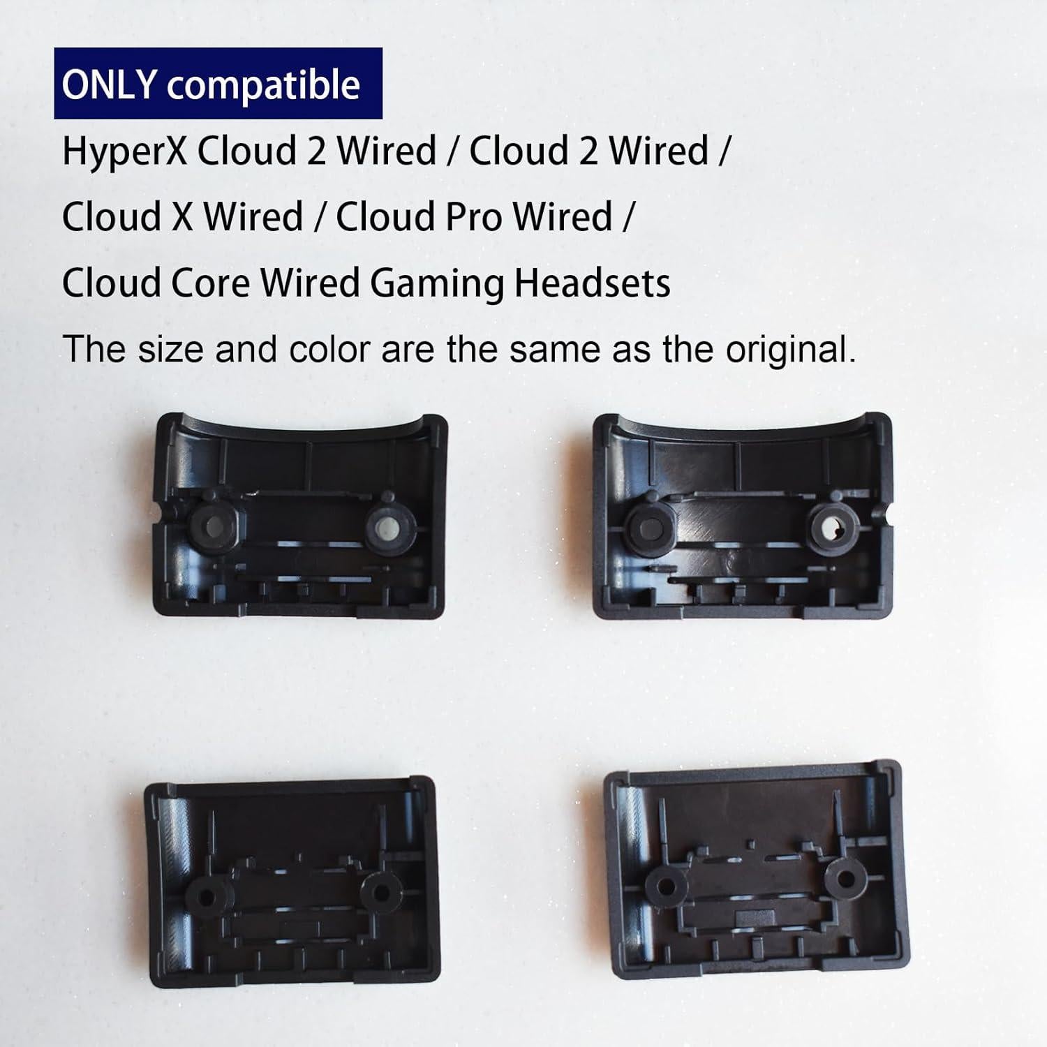 Clamps de bisagra LYSvvx para HyperX Cloud II - Repuesto