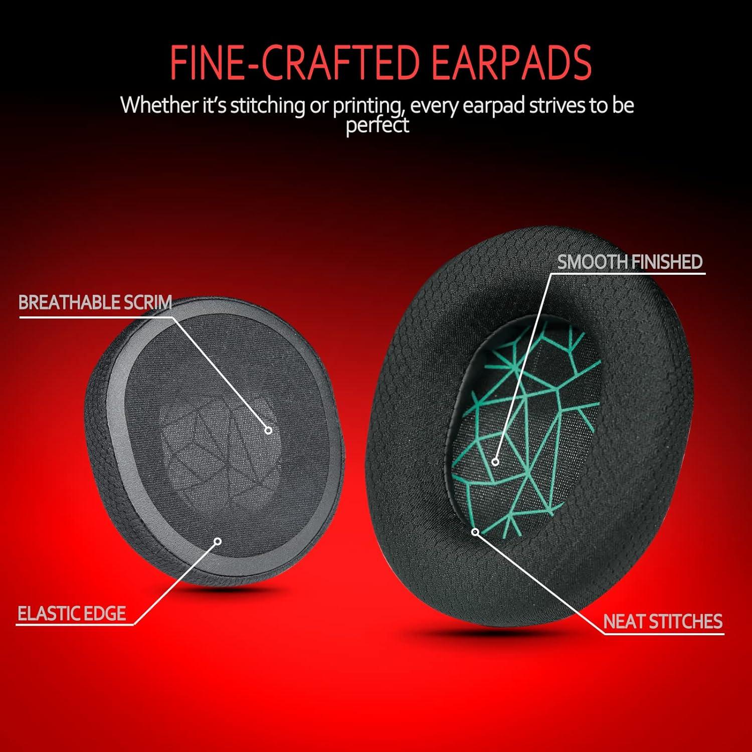 Almohadillas de Repuesto Krone para Auriculares SteelSeries Arctis 7 Verde