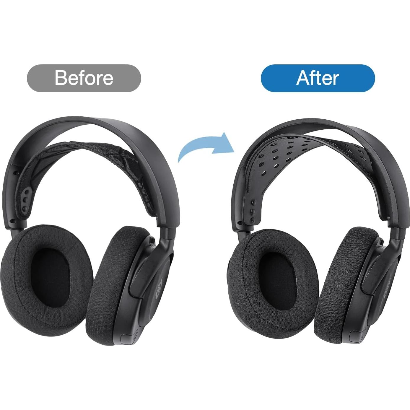 Correas de Diadema de Cuero Voarmaks para SteelSeries Arctis