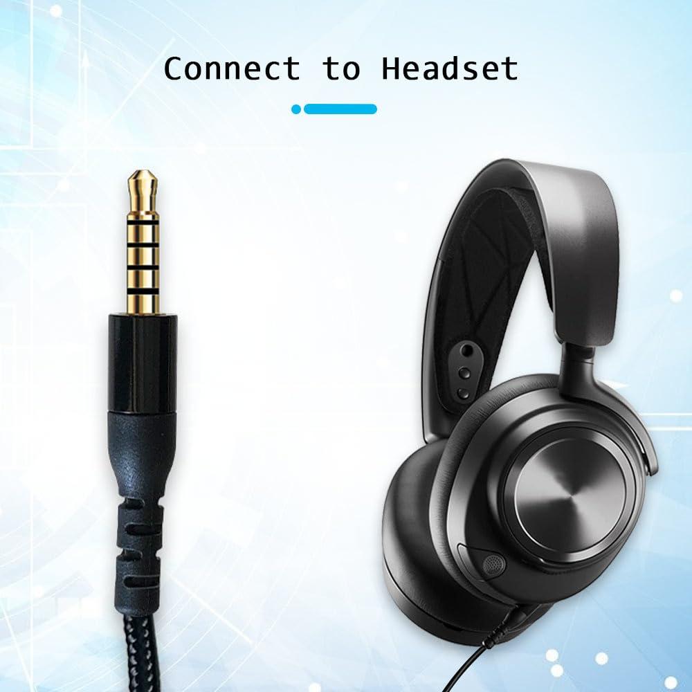 Cable de Reemplazo QJYTH 2m para Auriculares SteelSeries Arctis Nova Pro