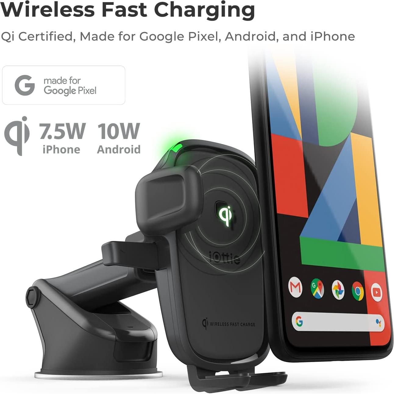 Cargador Inalámbrico para Auto iOttie Easy One Touch 2 Qi