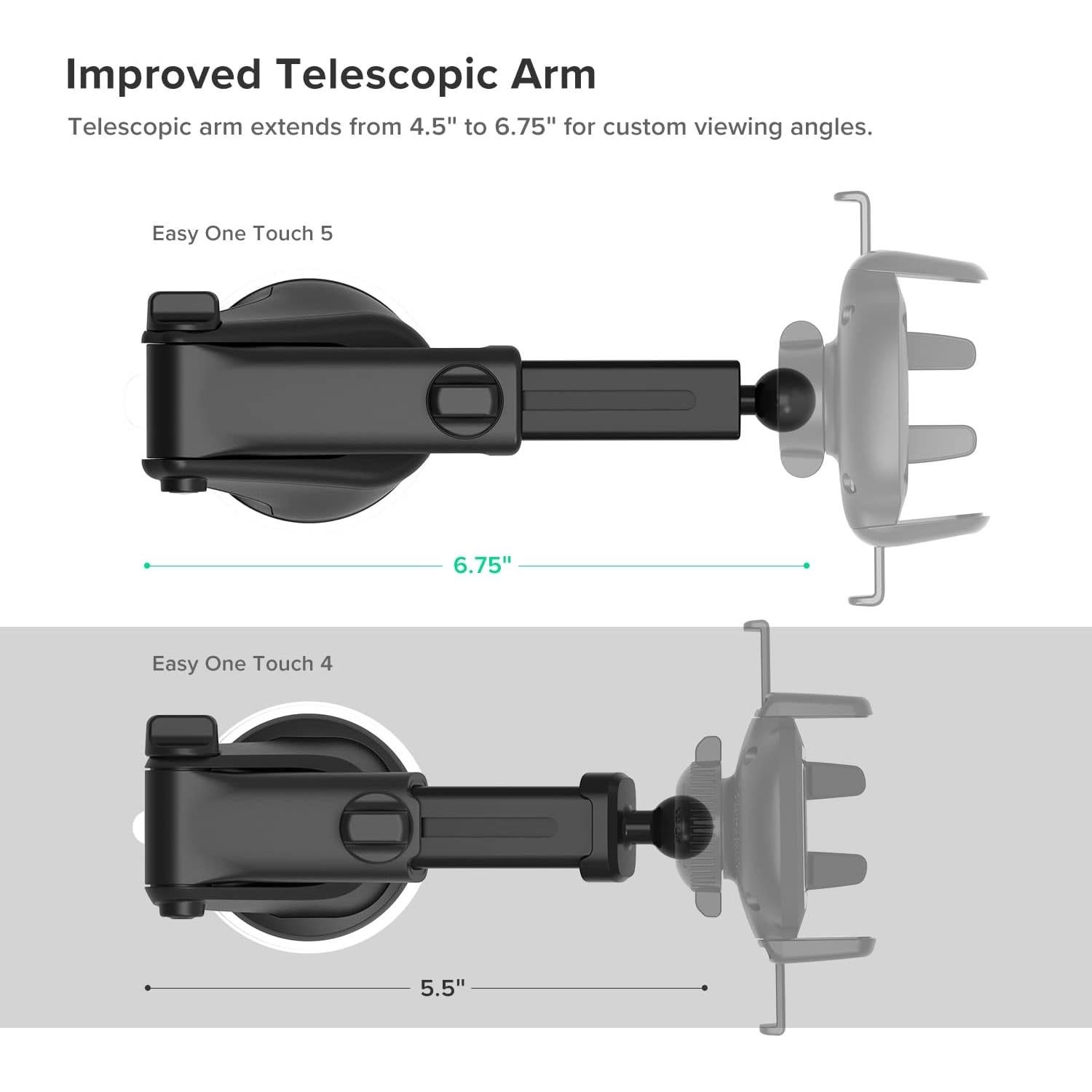 Soporte de Tablero iOttie EOT 5 con Brazo Telescópico