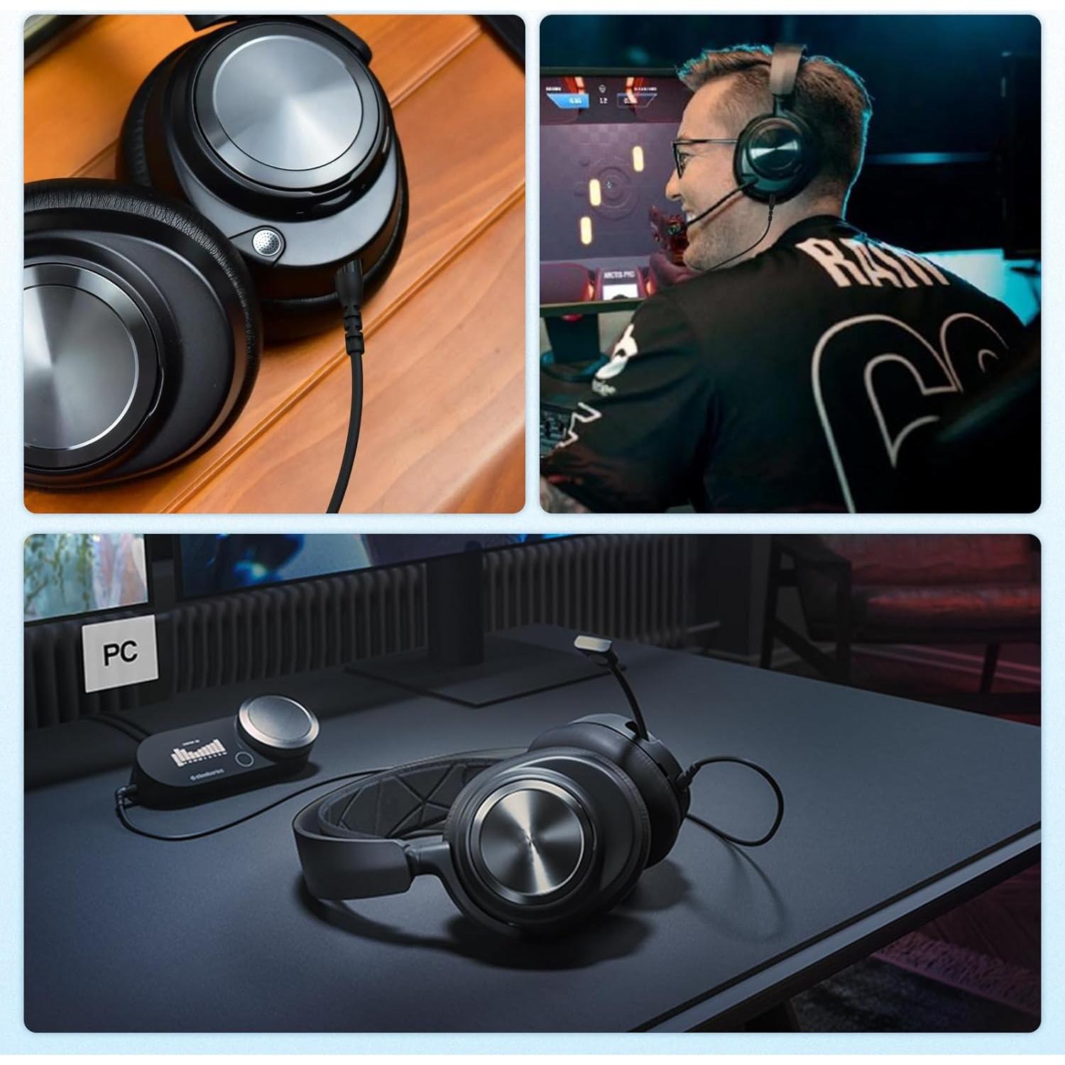 Cable de Audio 3.5mm Saipomor para Auriculares SteelSeries Arctis