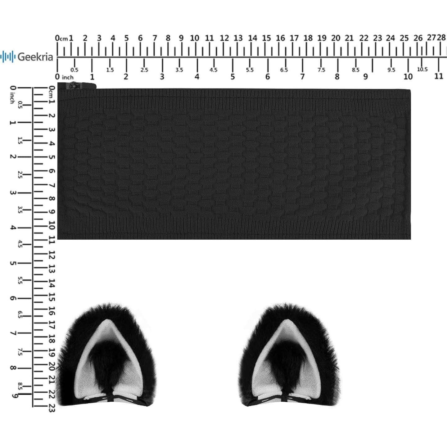 Cubierta de Diadema Geekria + Orejas de Gato para Auriculares