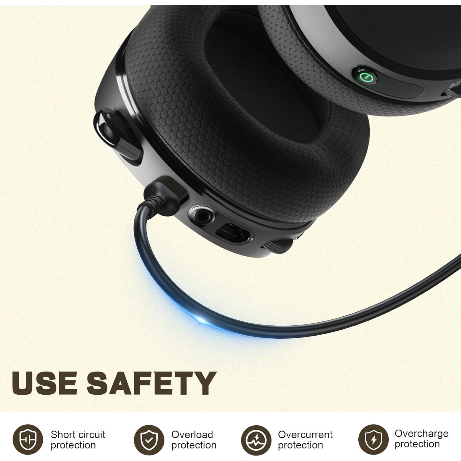 Cable de Carga y Audio USB-C Koffmon 1.58m para SteelSeries