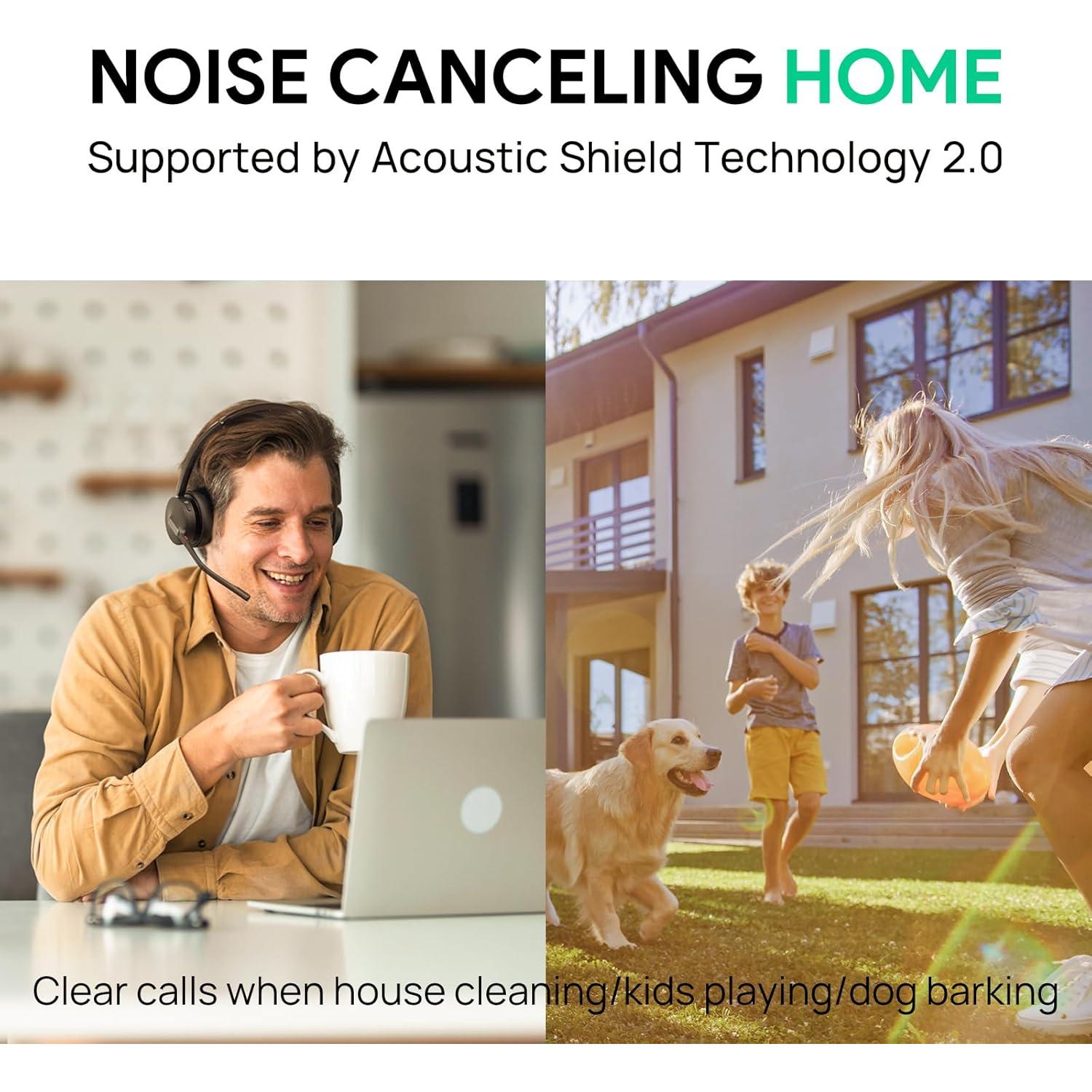 Auricular Inalámbrico Bluetooth Yealink BH70 Doble con Micrófono