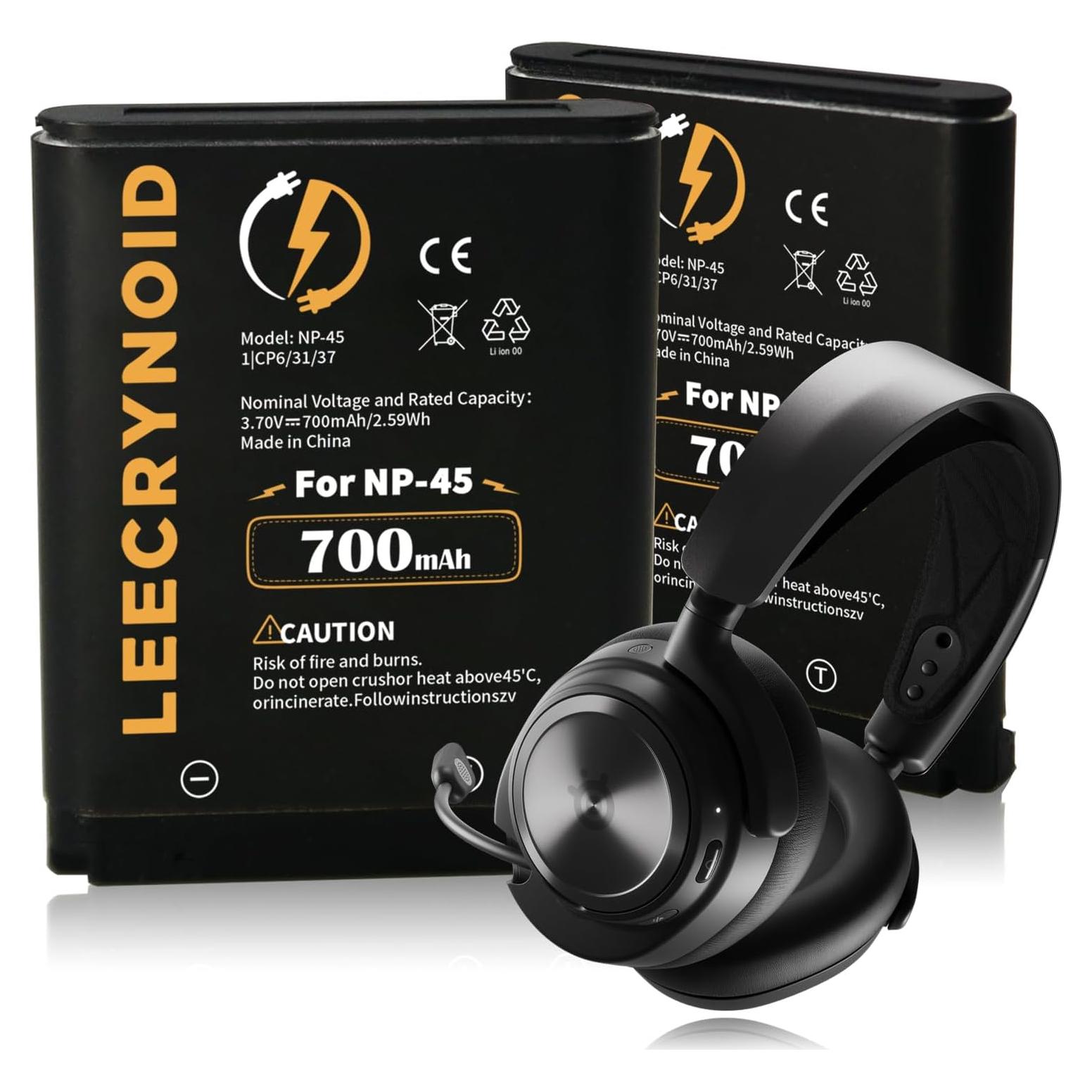 Paquete de 2 Baterías NP-45 700mAh para Auriculares Steelseries