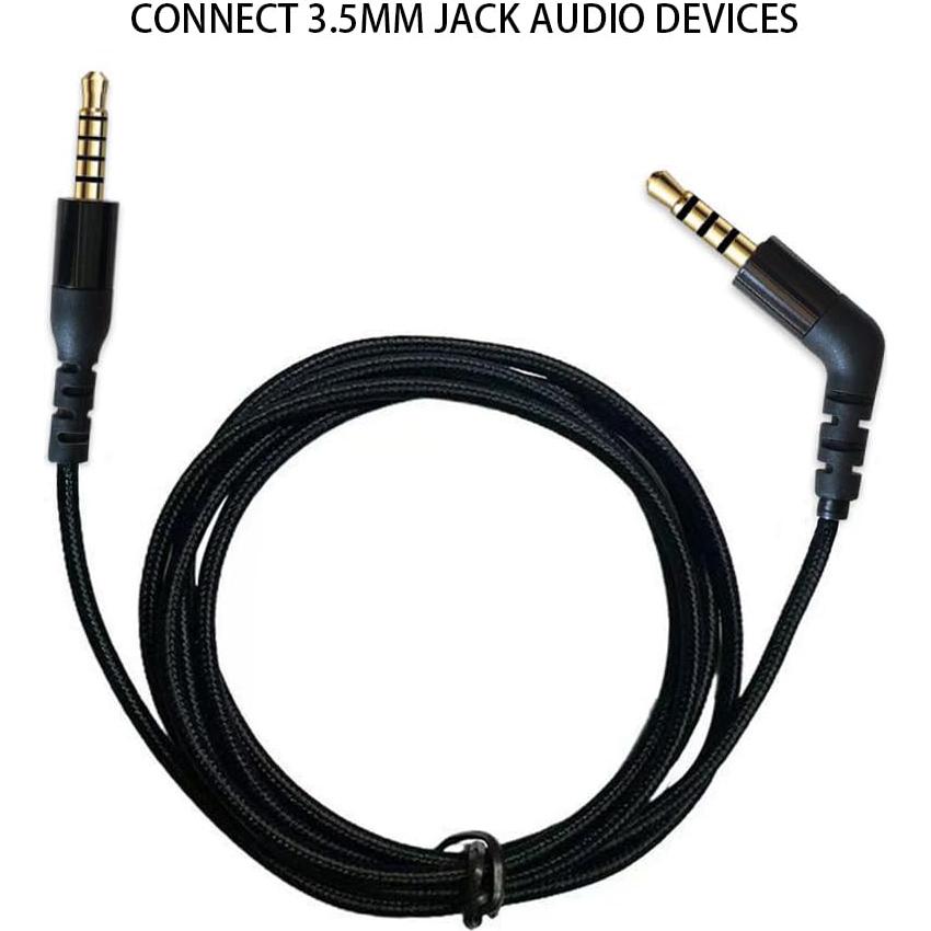 Cable de Audio de Reemplazo CLANMOU para SteelSeries Arctis Nova 7/Pro 3.5mm