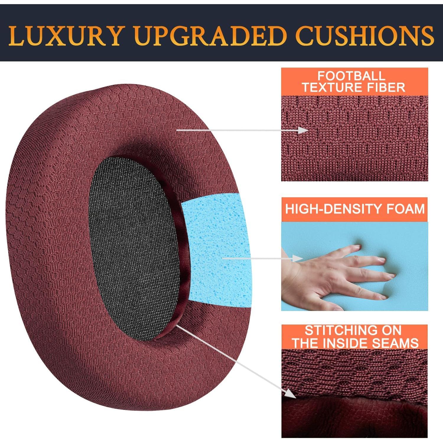 Almohadillas de Repuesto SOULWIT para SteelSeries Arctis 1-9 Pro - Burdeos