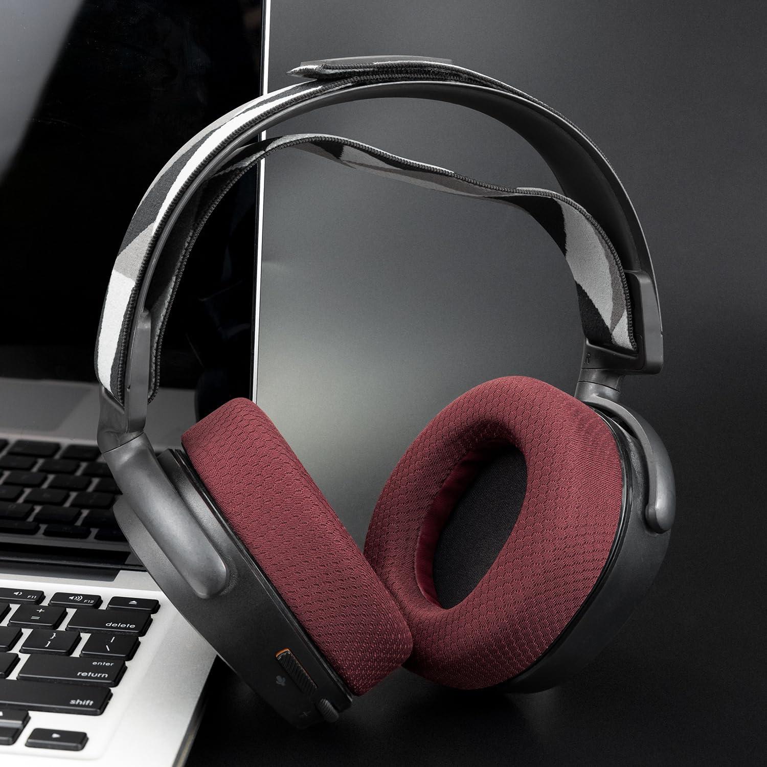 Almohadillas de Repuesto SOULWIT para SteelSeries Arctis 1-9 Pro - Burdeos
