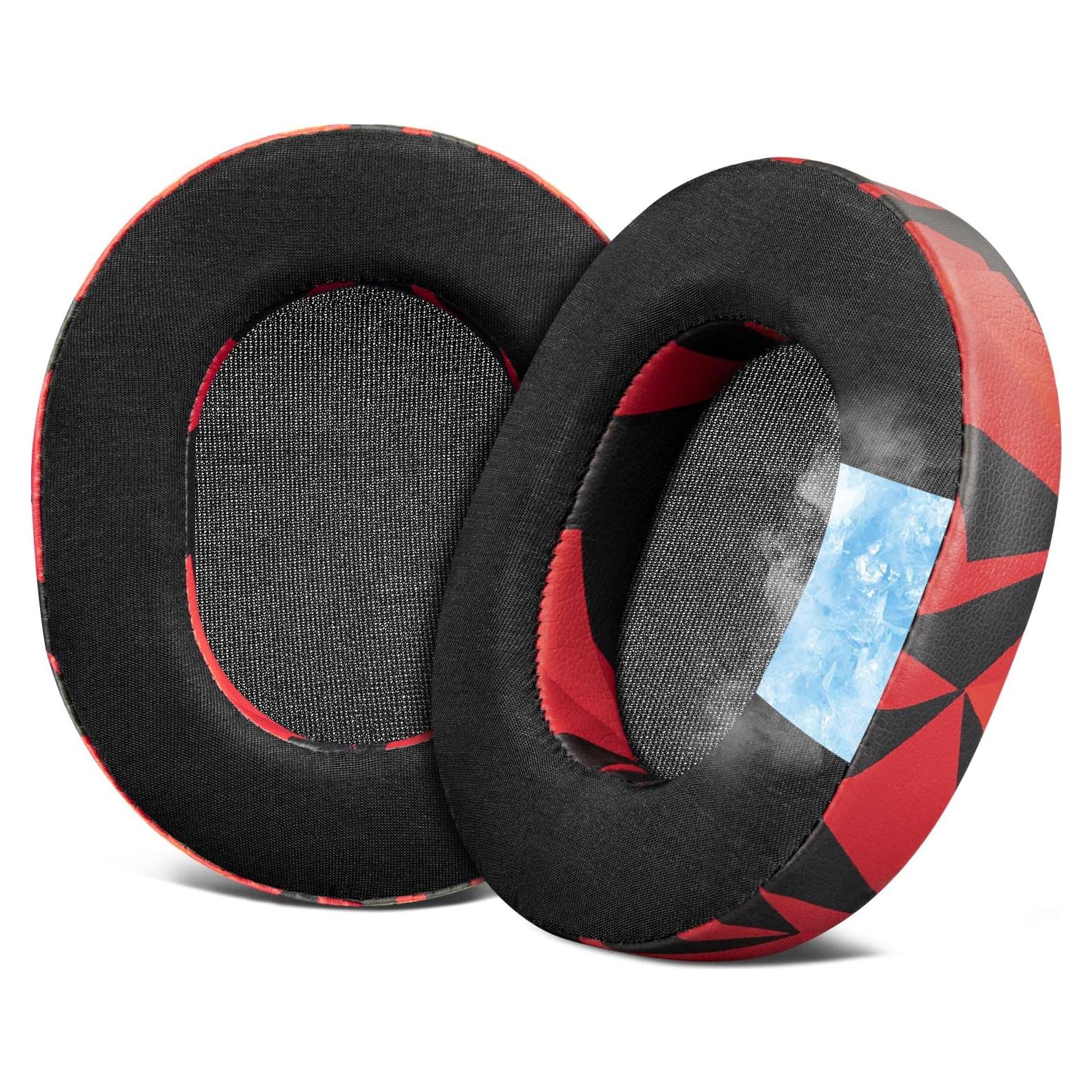 Almohadillas de Enfriamiento de Gel SOULWIT para Arctis 1/3/5/7/9 - Tormenta Roja