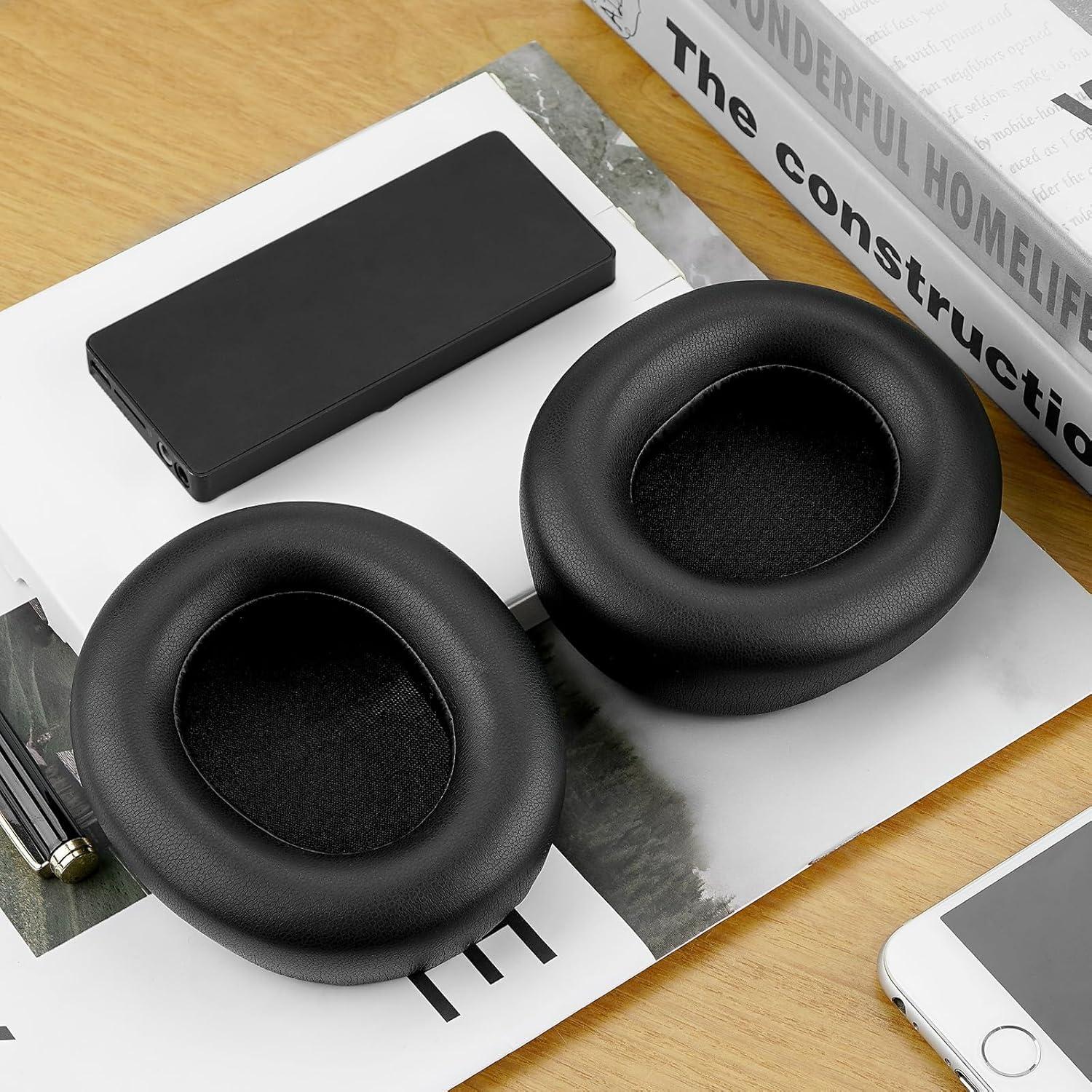 Almohadillas de Reemplazo Linkidea para Auriculares SteelSeries Arctis Nova Pro Inalámbricos - Cuero de Proteína - 2 Unidades