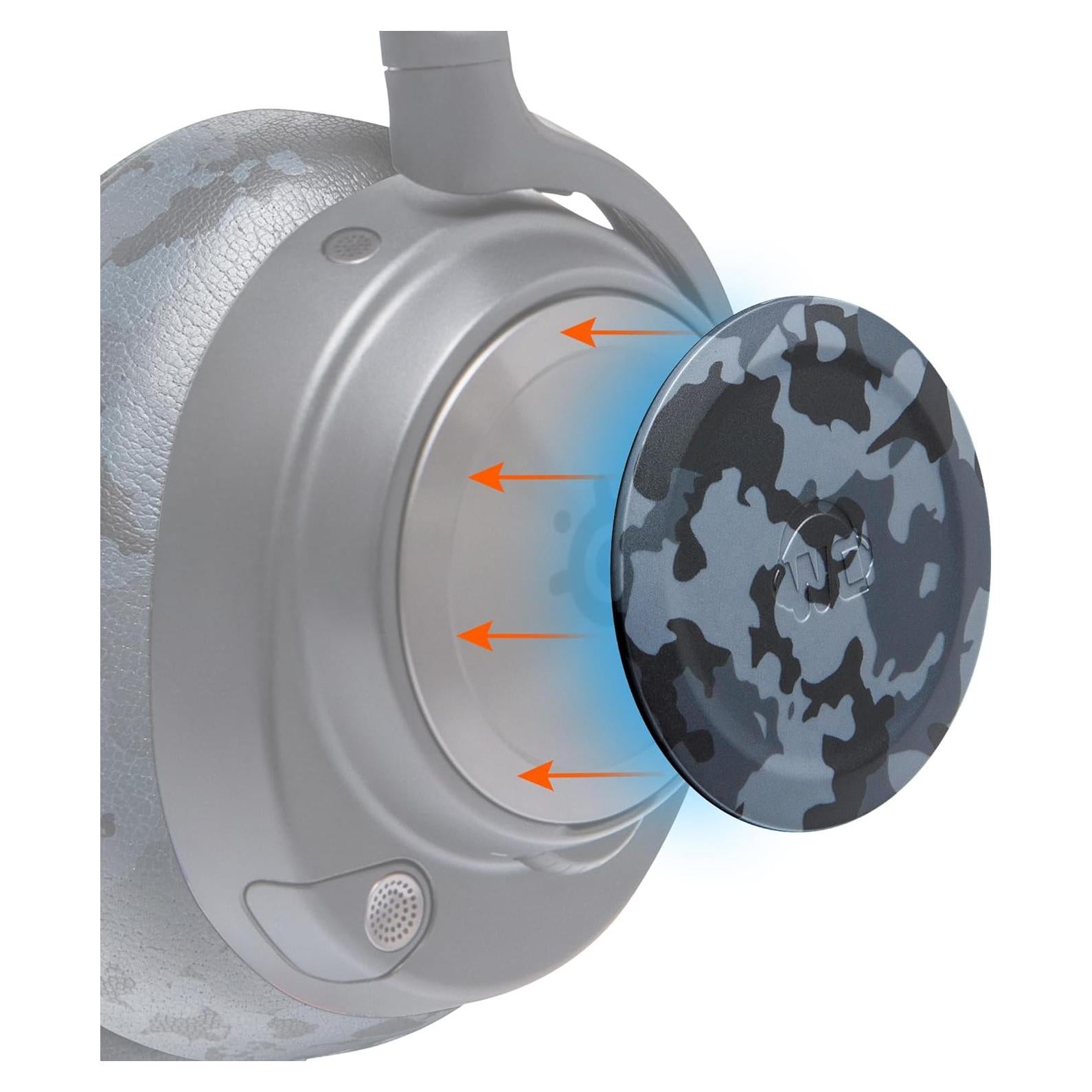 Placas Laterales Altavoz WC para Auriculares Arctis Nova - Camuflaje Negro