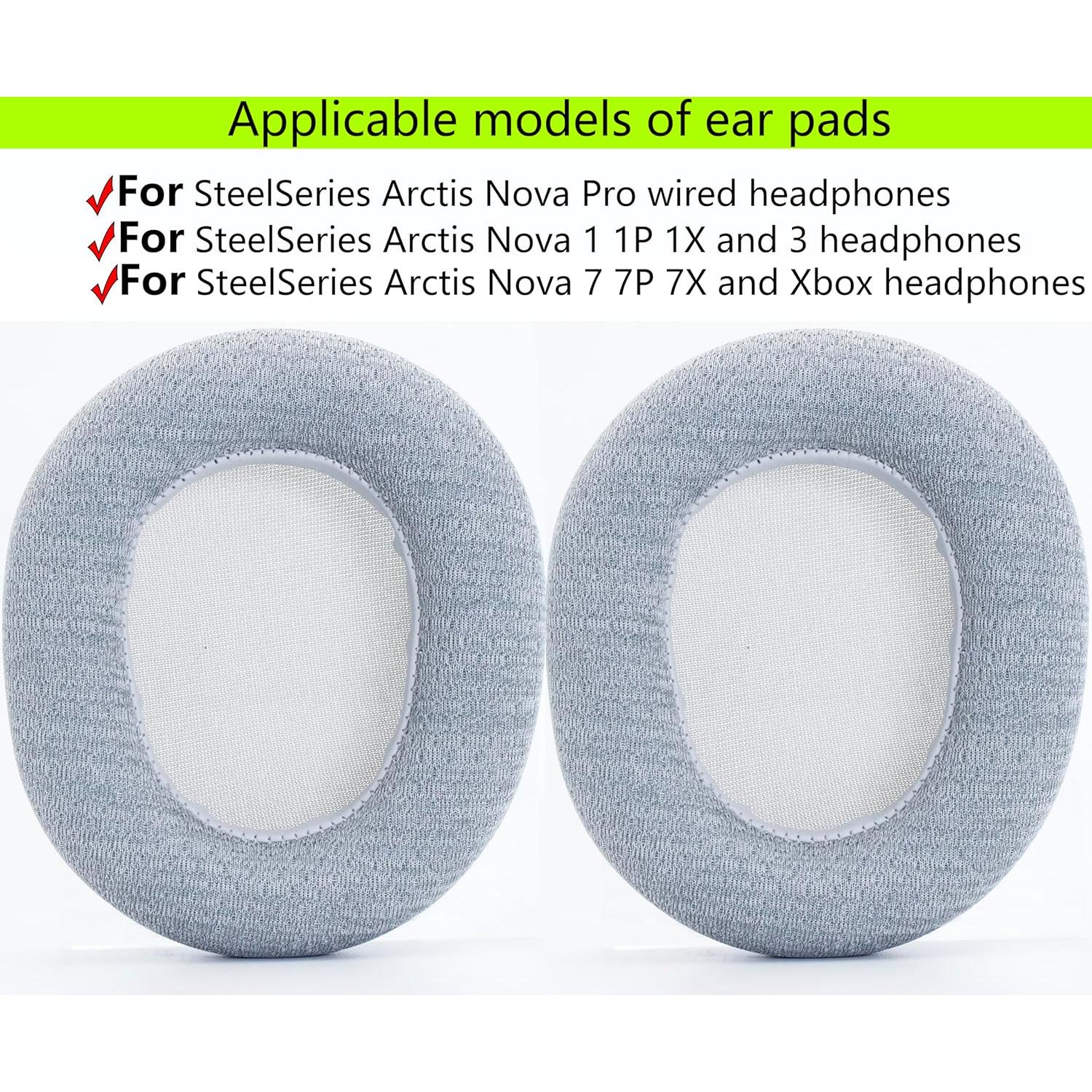 Almohadillas de Reemplazo SteelSeries Arctis Nova Pro Gris