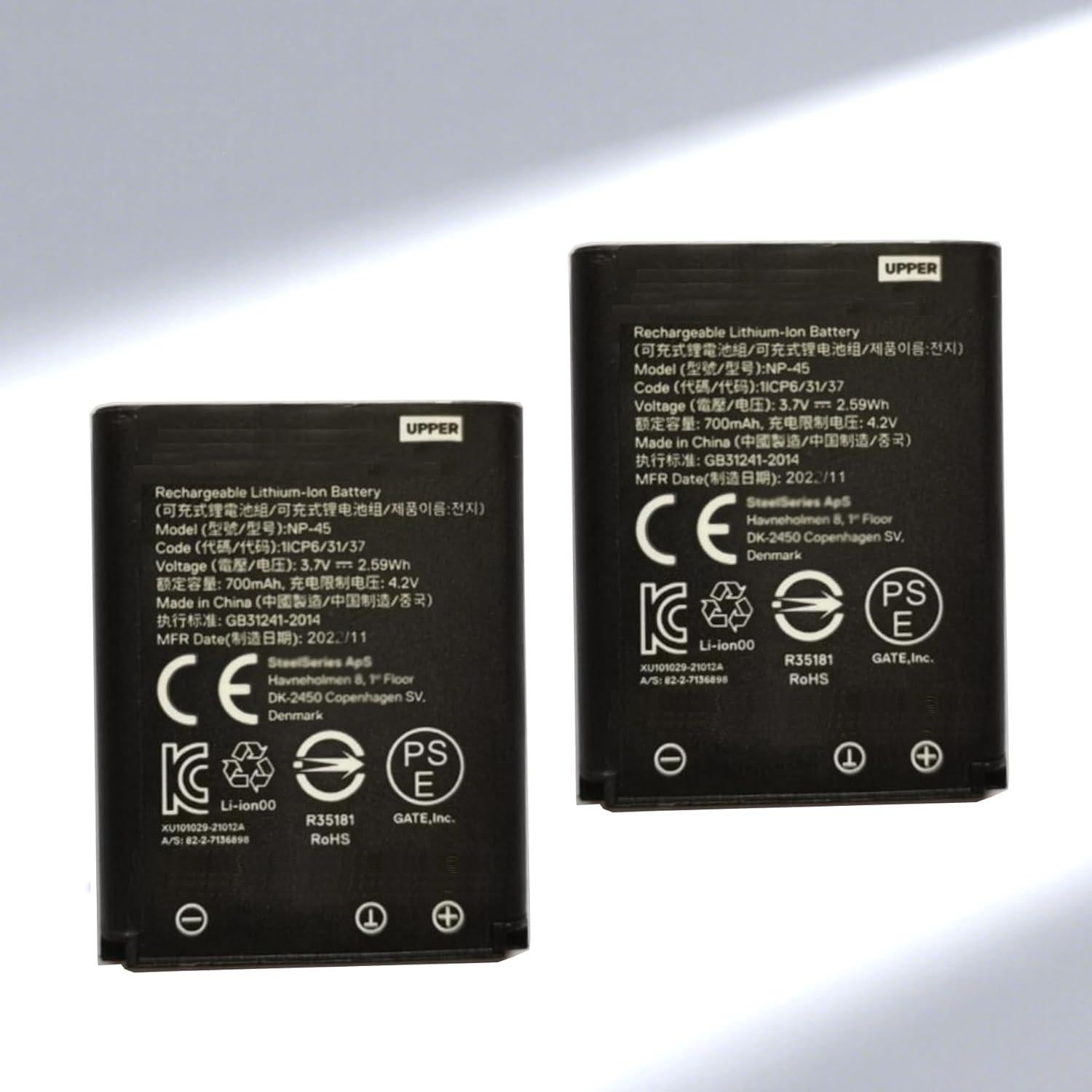 Batería NP-45 para auriculares Steelseries Arctis Nova Pro - 2-Pack