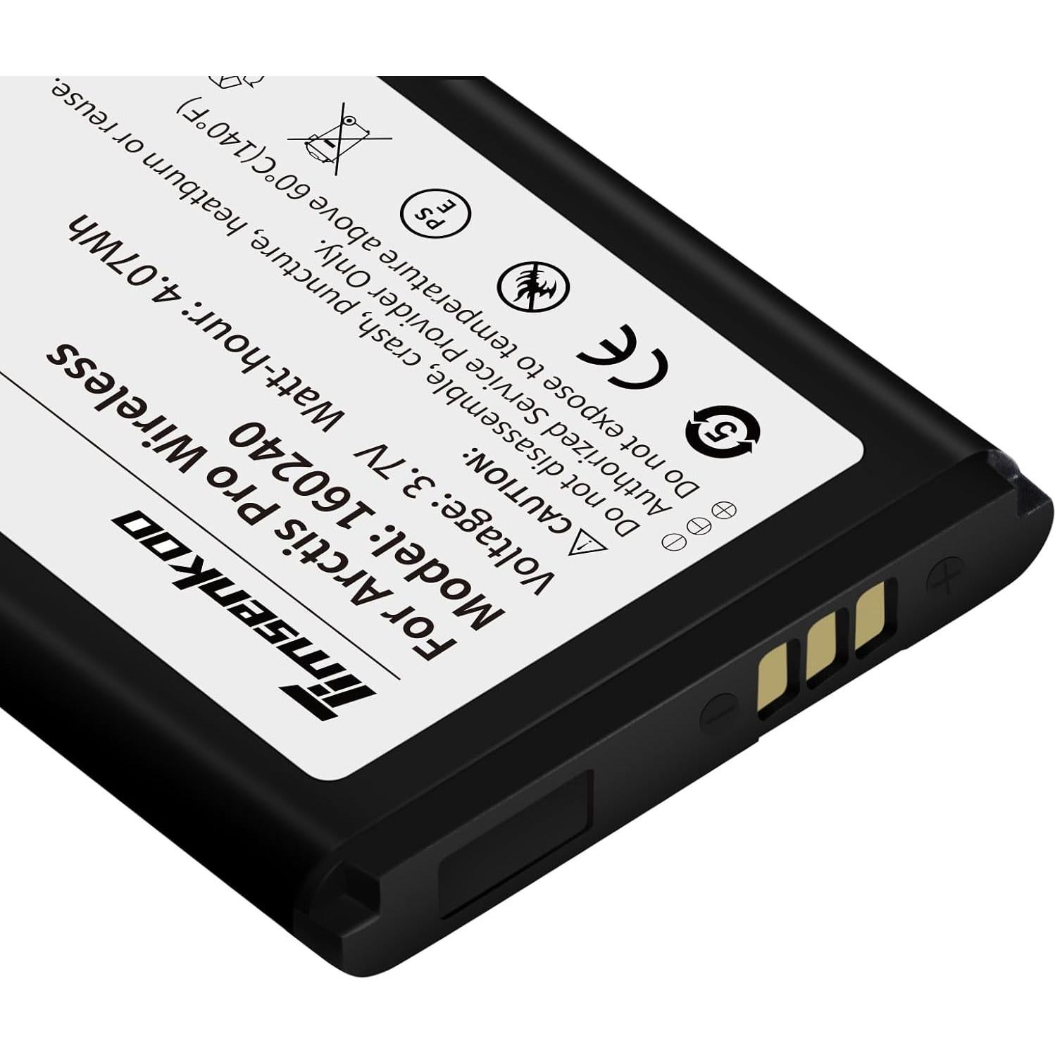 Batería de Reemplazo 160240 Timsenkoo para Arctis Pro Inalámbrico