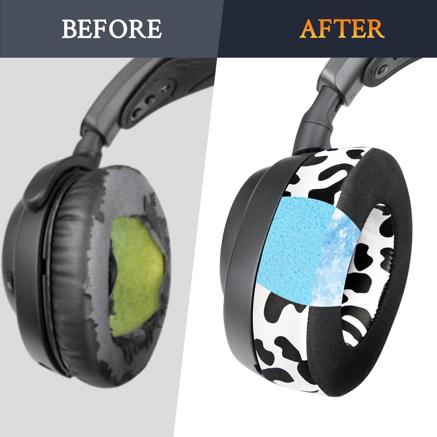 Almohadillas de Reemplazo SOULWIT Gel Refrigerante Leopardo de Nieve