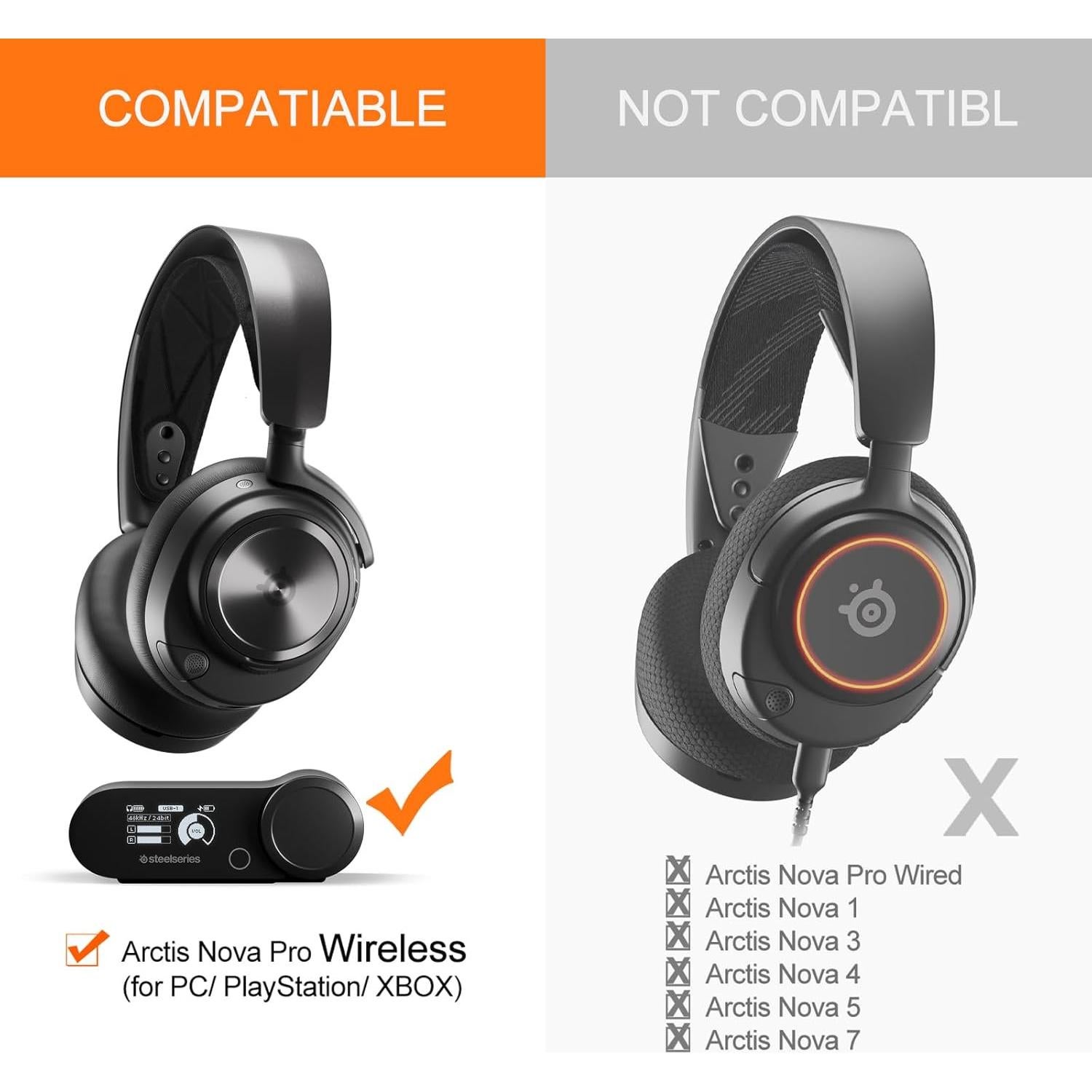 Almohadillas de Gel Refrigerante GVOEARS para Steelseries Arctis Nova Pro