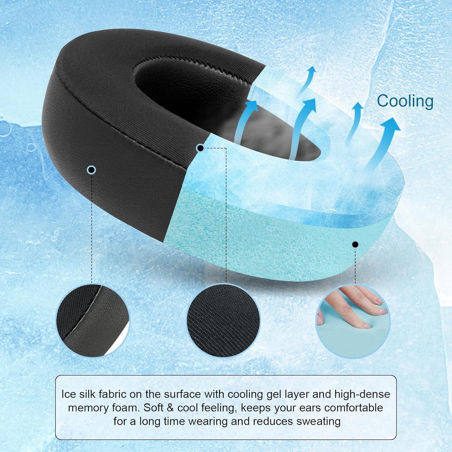 Almohadillas de Gel Refrigerante GVOEARS para Steelseries Arctis Nova Pro