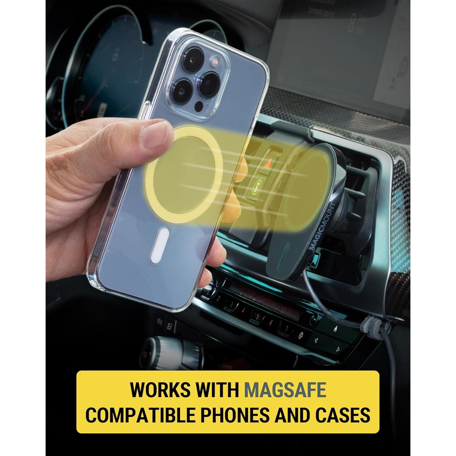 Soporte Magnético para Teléfono Scosche MPQ6DV-SP 15W Carga Rápida