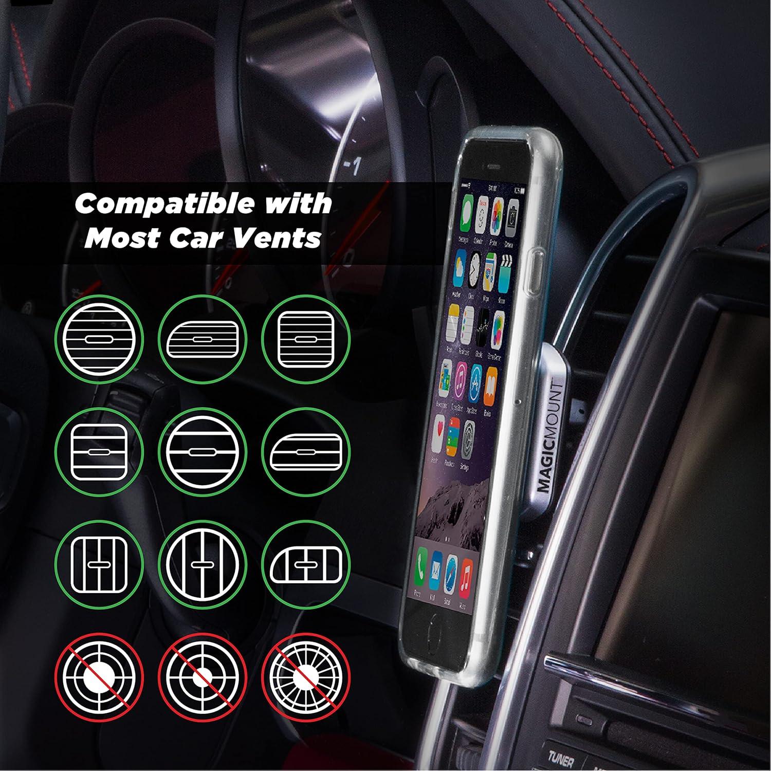 Soporte Magnético para Teléfonos Scosche MPVA - Negro y Plata