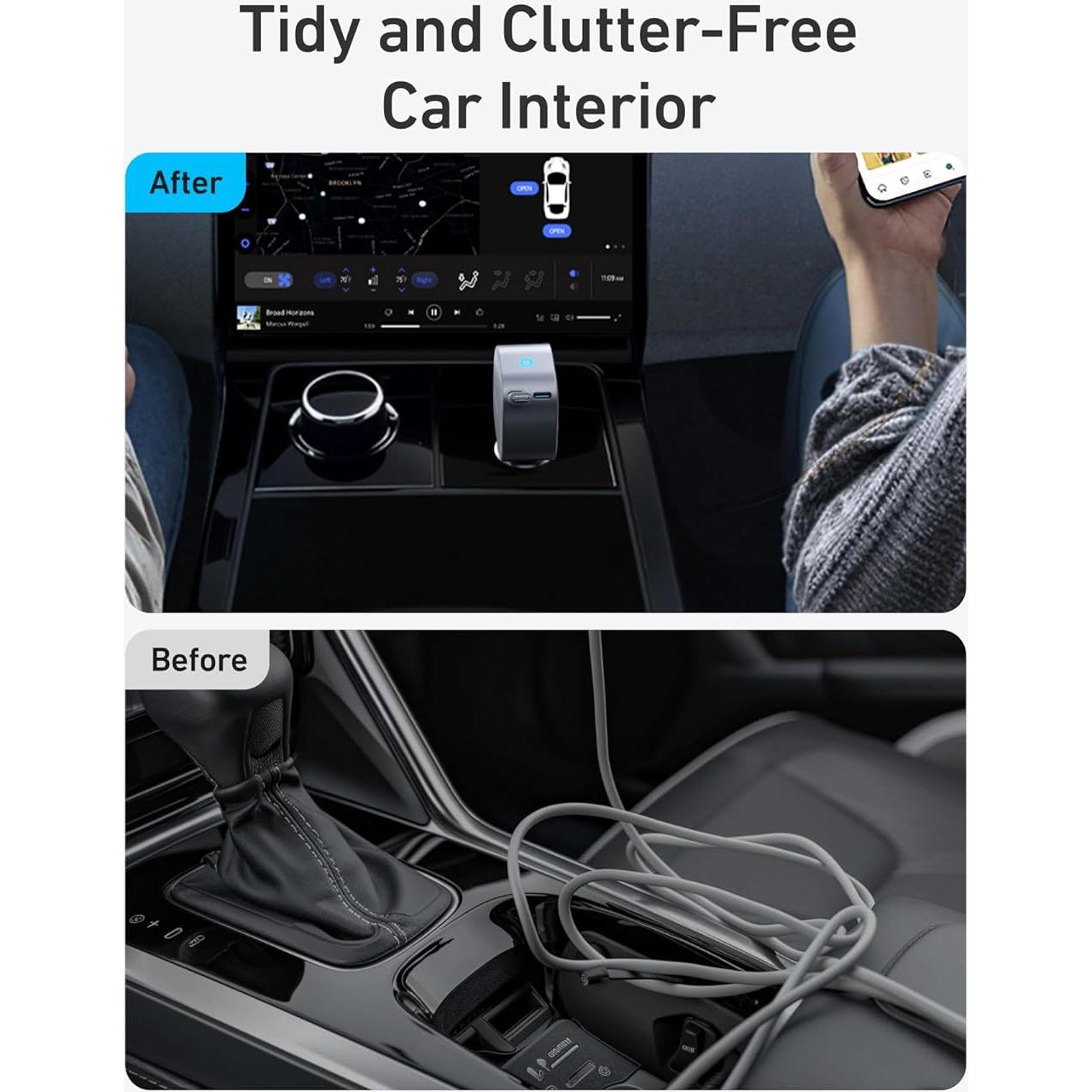 Cargador de Coche USB-C Anker A2738 75W Rápido con Cable Retráctil