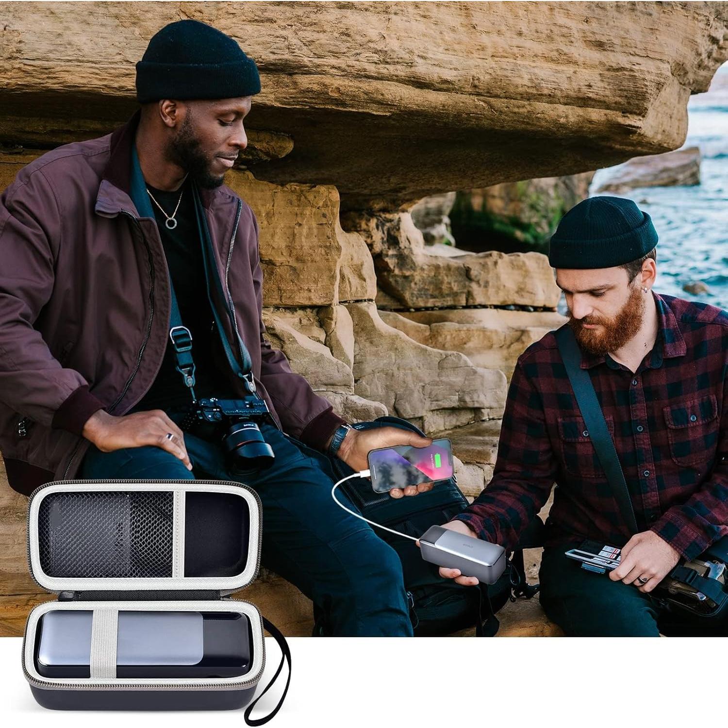 Funda Casmilee para Cargador Portátil Anker 737/735/736 - Negro