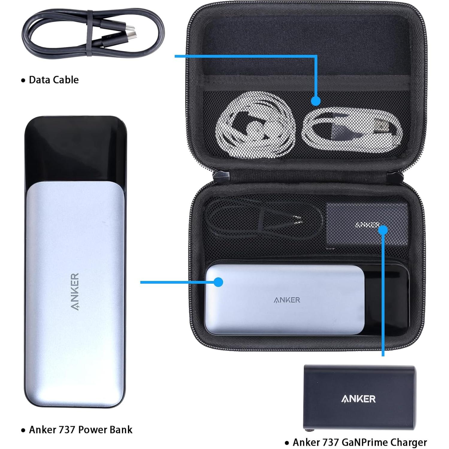 Funda Dura Khanka para Batería Anker 737 PowerCore 24000mAh
