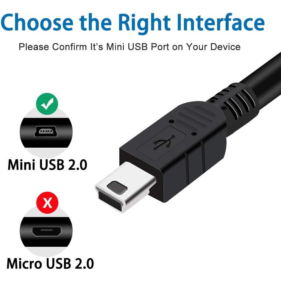 Cable de Alimentación Mini USB Sqrmekoko para Micrófonos Blue Yeti