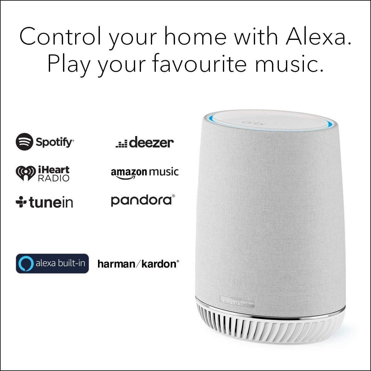 NETGEAR Orbi Voice RBS40V Altavoz Inteligente y Extensor WiFi Mesh