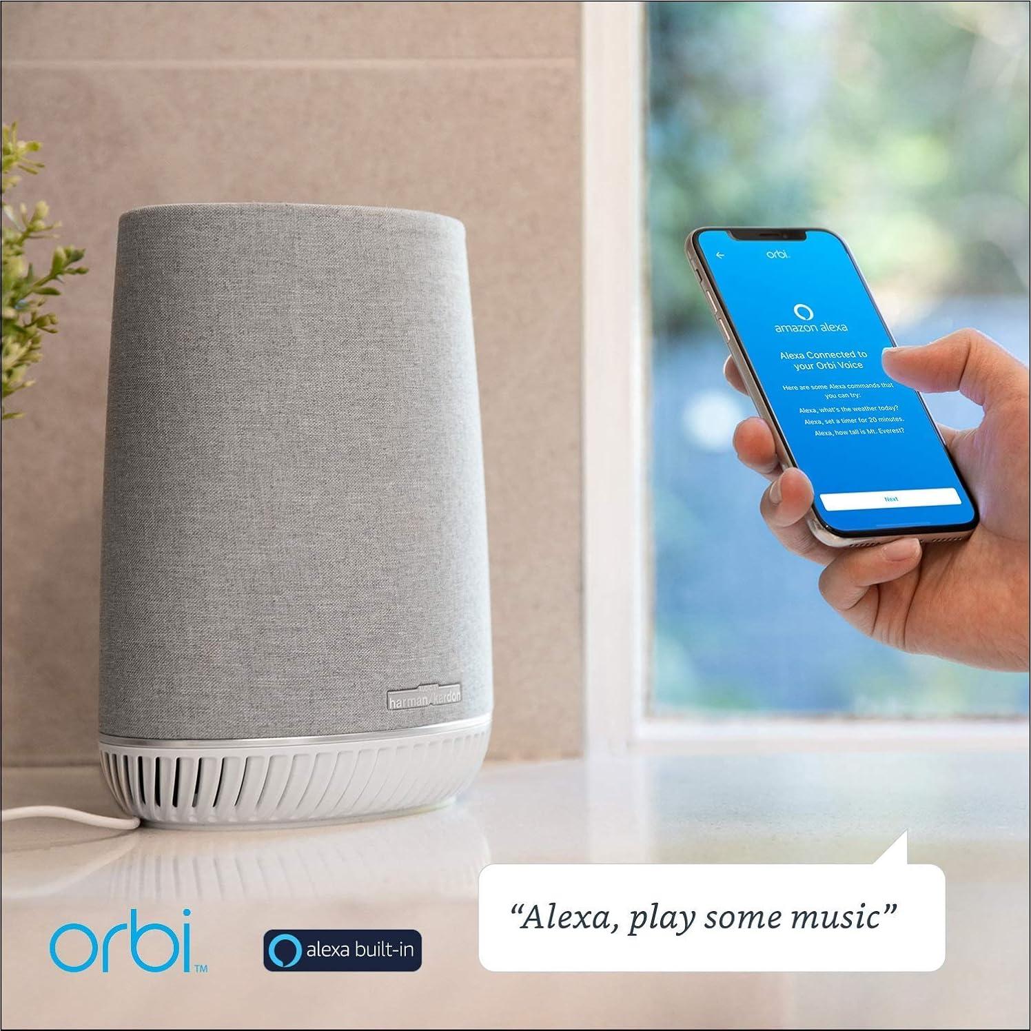NETGEAR Orbi Voice RBS40V Altavoz Inteligente y Extensor WiFi Mesh