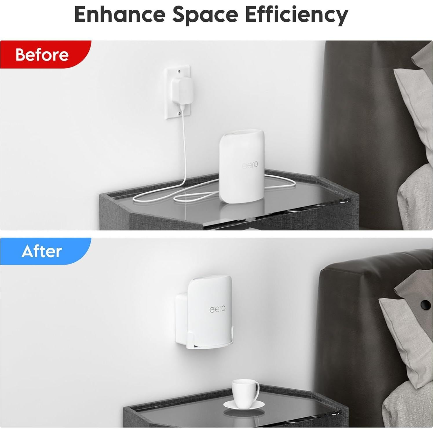 Soporte de Pared EDUP para eero Pro 7 Mesh Wi-Fi 7 - 2 Paquete