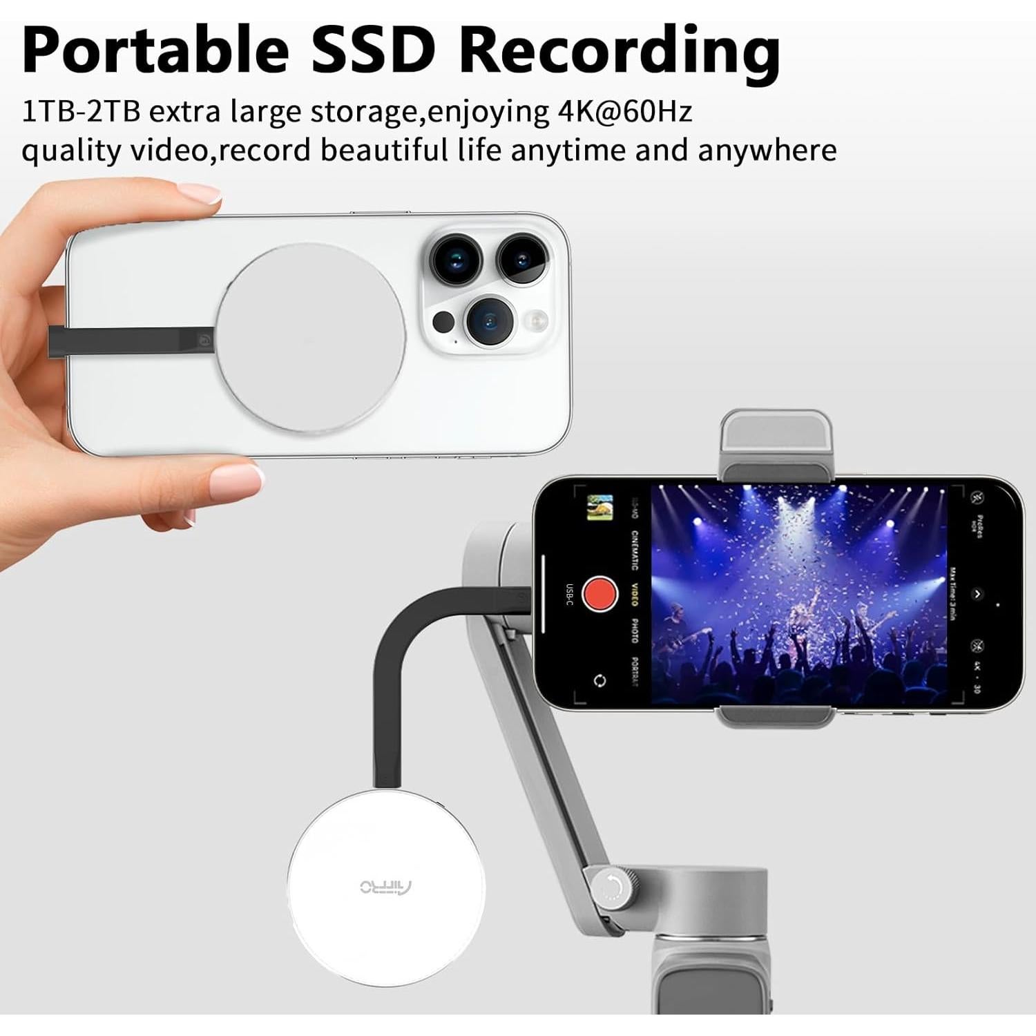 SSD Portátil Aiffro P10 2TB USB 3.2 Gen 2x2 Tipo-C