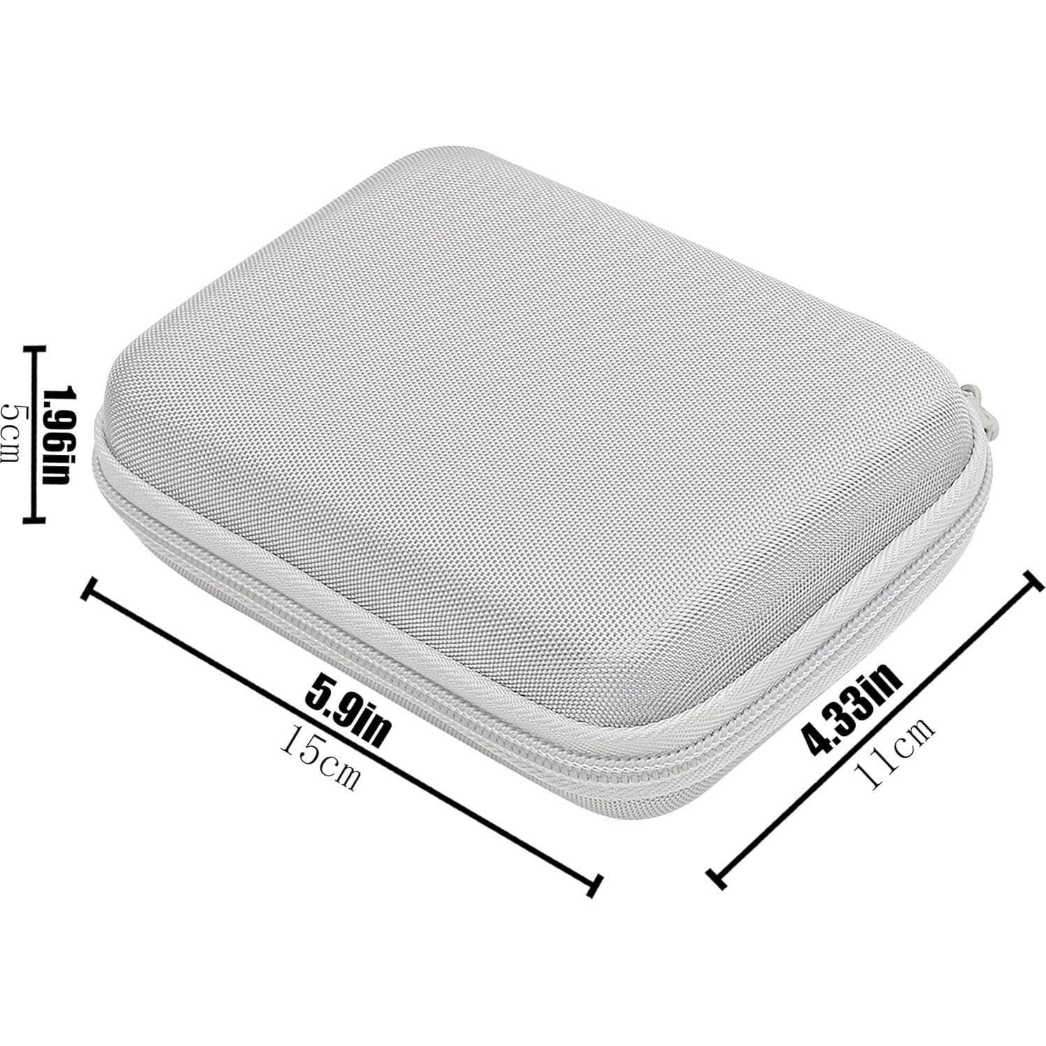Funda de viaje dura Aenllosi para Samsung T9/T7 Touch SSD - Blanca