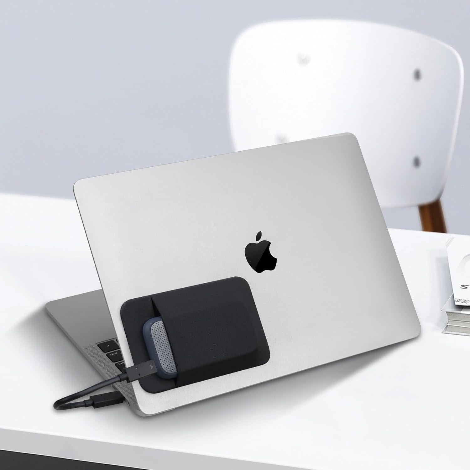 Funda Adhesiva para Disco Duro SSD Lacdo, Negro, 13x8.6 cm