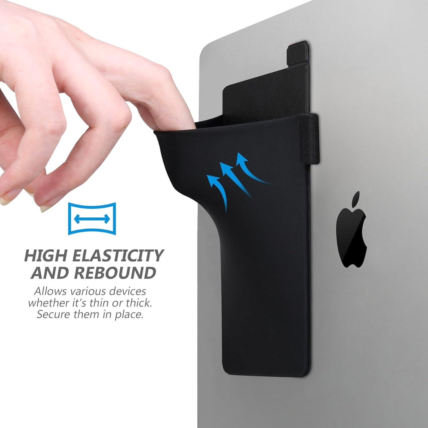 Funda adhesiva para SSD Lacdo, soporte portátil negro 15x12cm