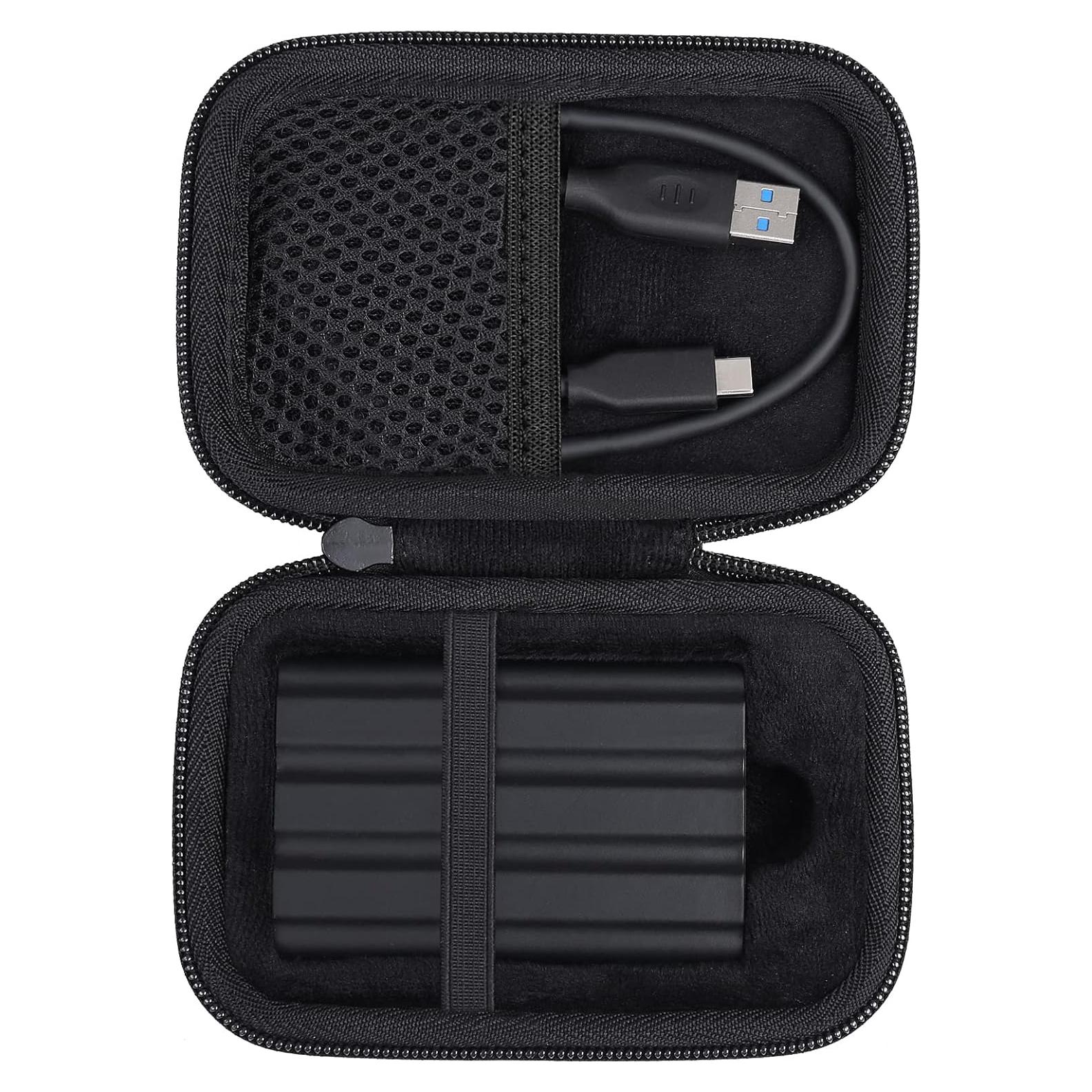 Funda Dura co2CREA para Samsung T7 Shield/T9 SSD Negra