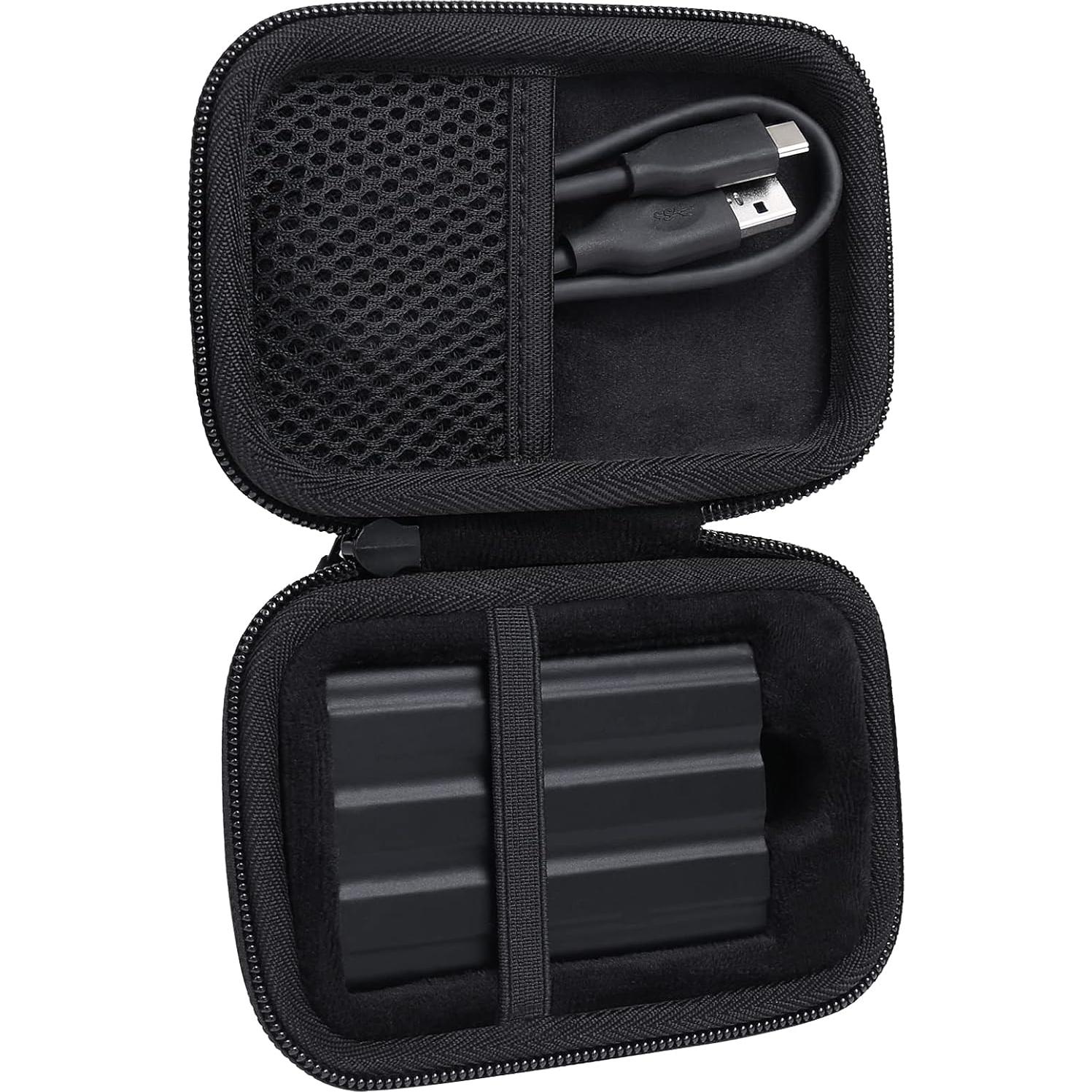 Funda Dura co2CREA para Samsung T7 Shield/T9 SSD Negra