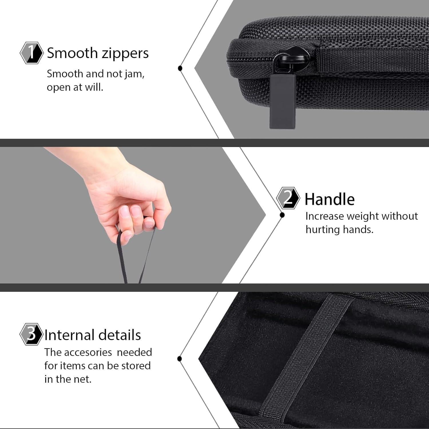 Funda Dura co2CREA para Samsung T7 Shield/T9 SSD Negra