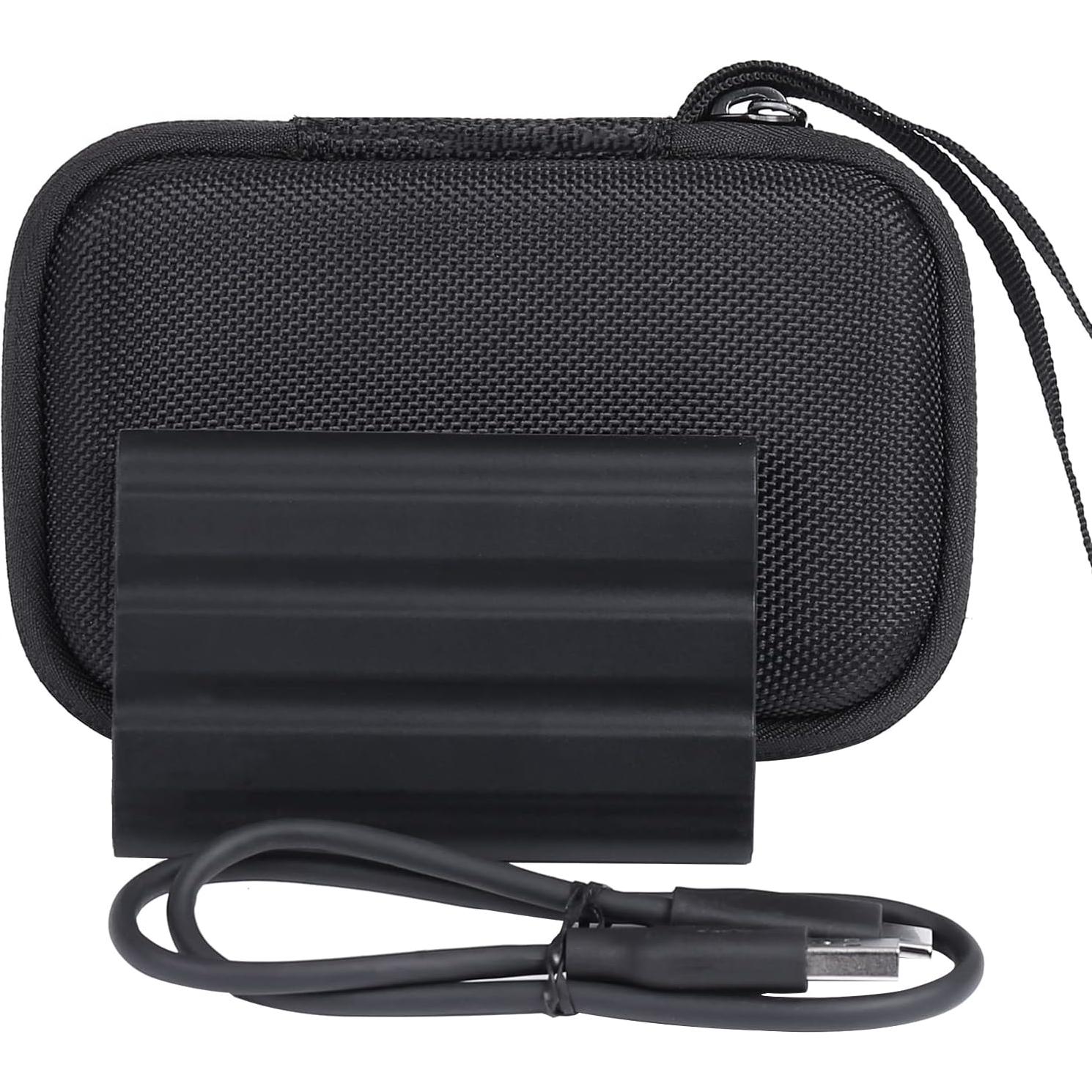 Funda Dura co2CREA para Samsung T7 Shield/T9 SSD Negra