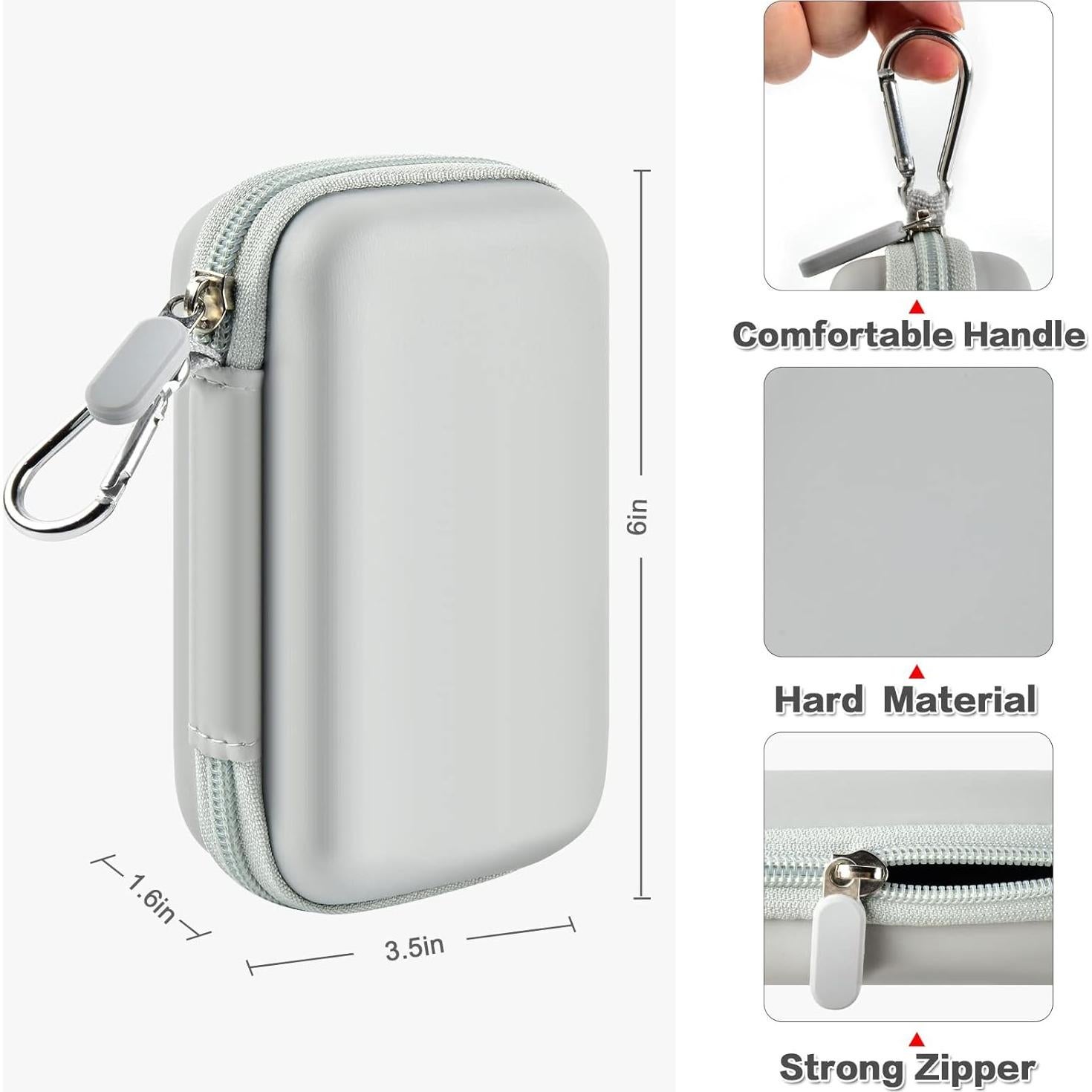 Funda Protectora para SSD Samsung T7 Touch 1TB 2TB Gris