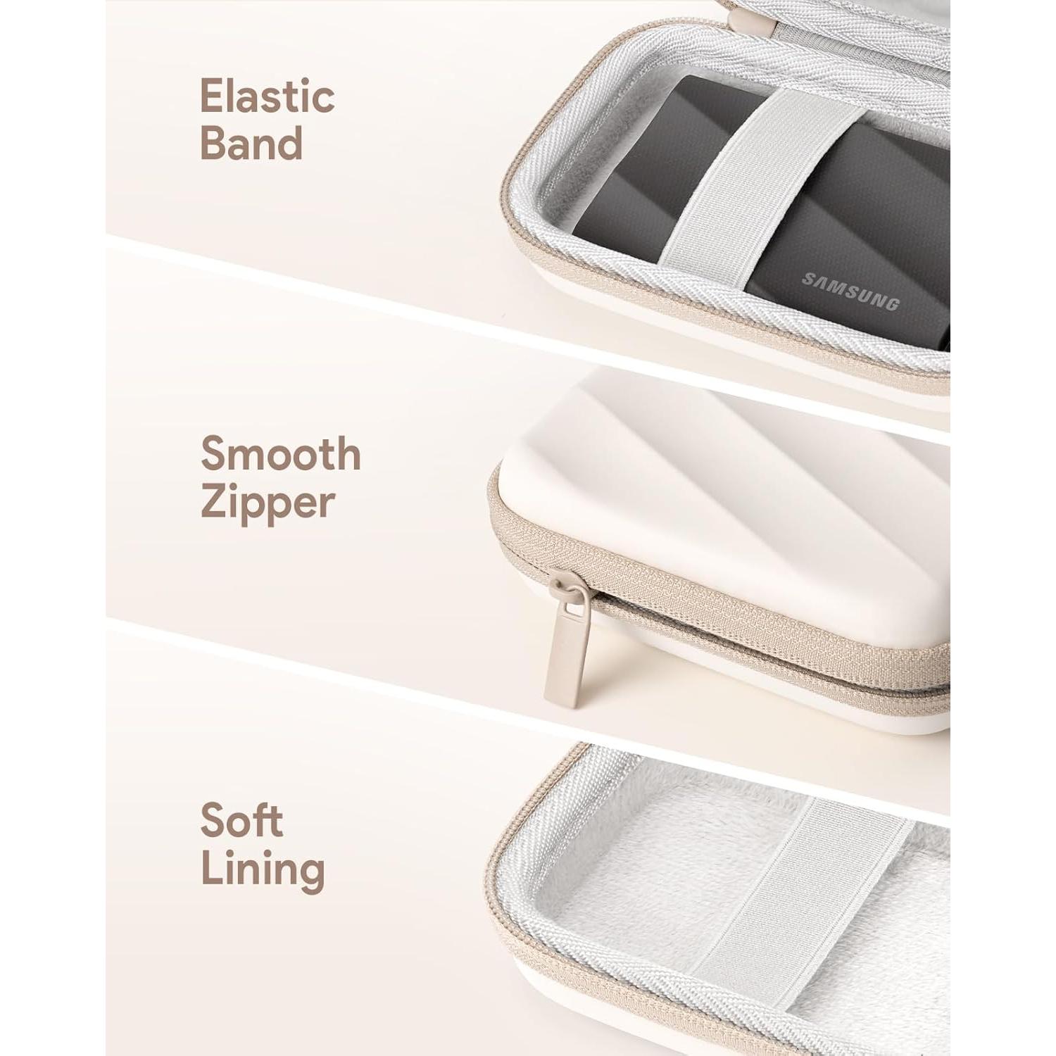 Funda Dura para SSD Samsung T9/T7 Shield/T7 - Blanca