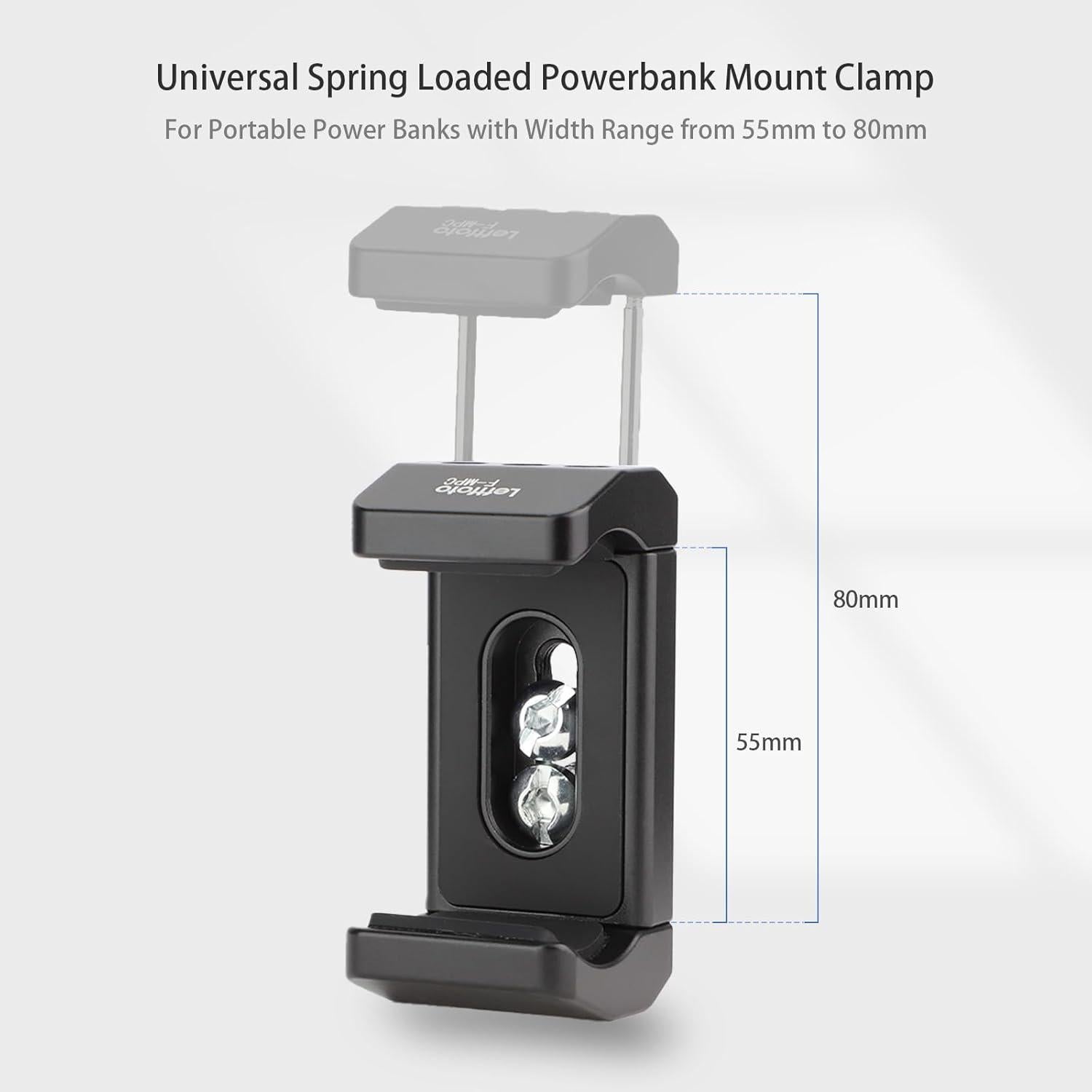 Soporte para SSD Leftfoto F-MPC, Aluminio, 55-80mm