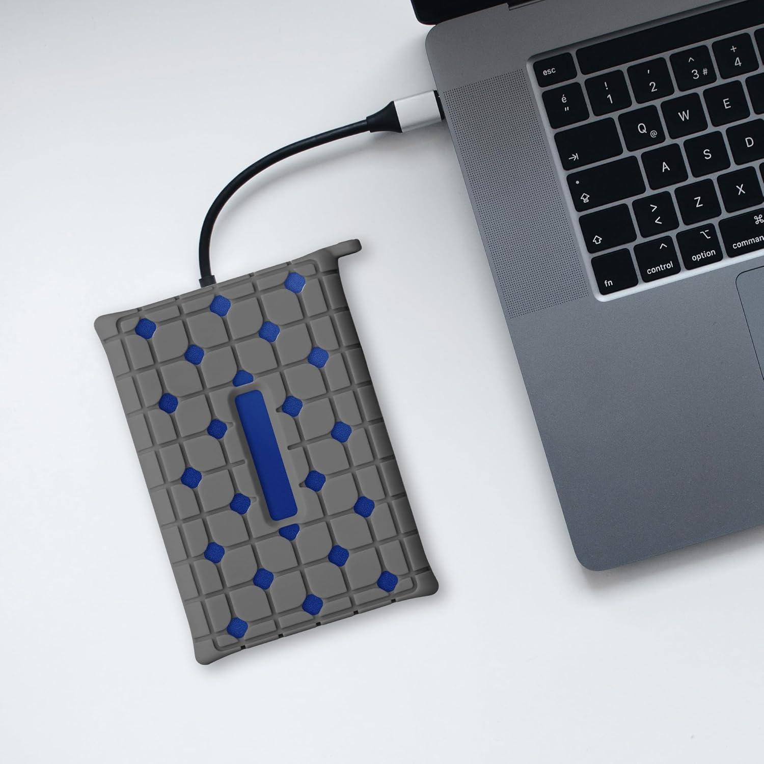 Funda de Silicona kwmobile para Samsung T7 SSD Portátil - Gris