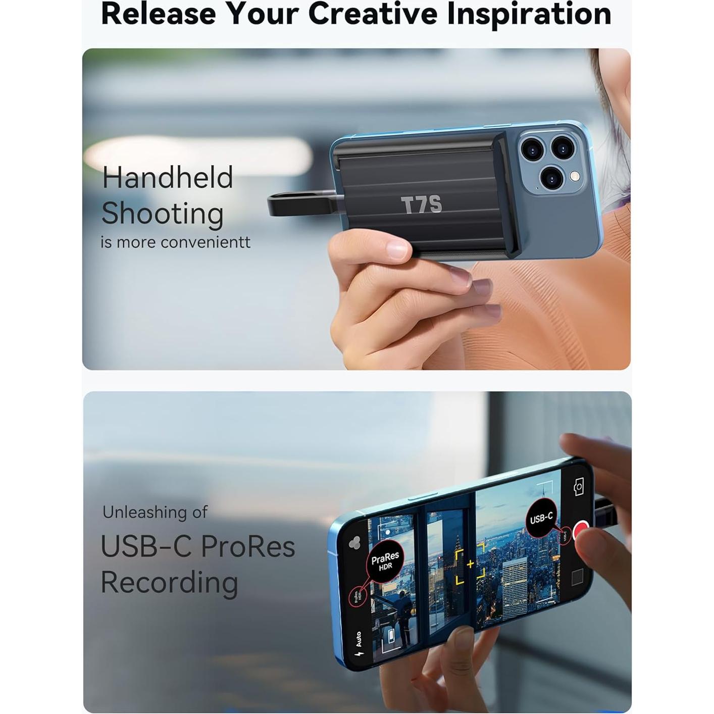 Funda Magnética para SSD Samsung T7 Shield - Negro