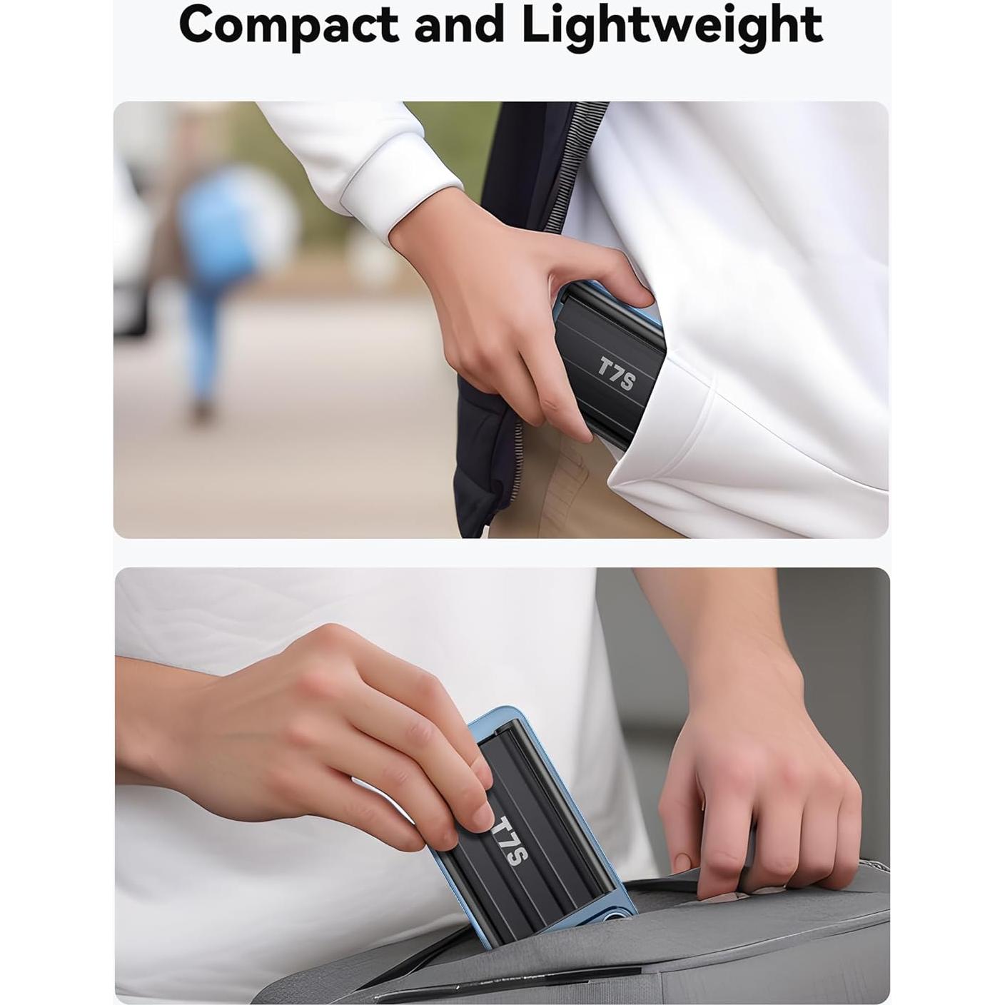 Funda Magnética para SSD Samsung T7 Shield - Negro