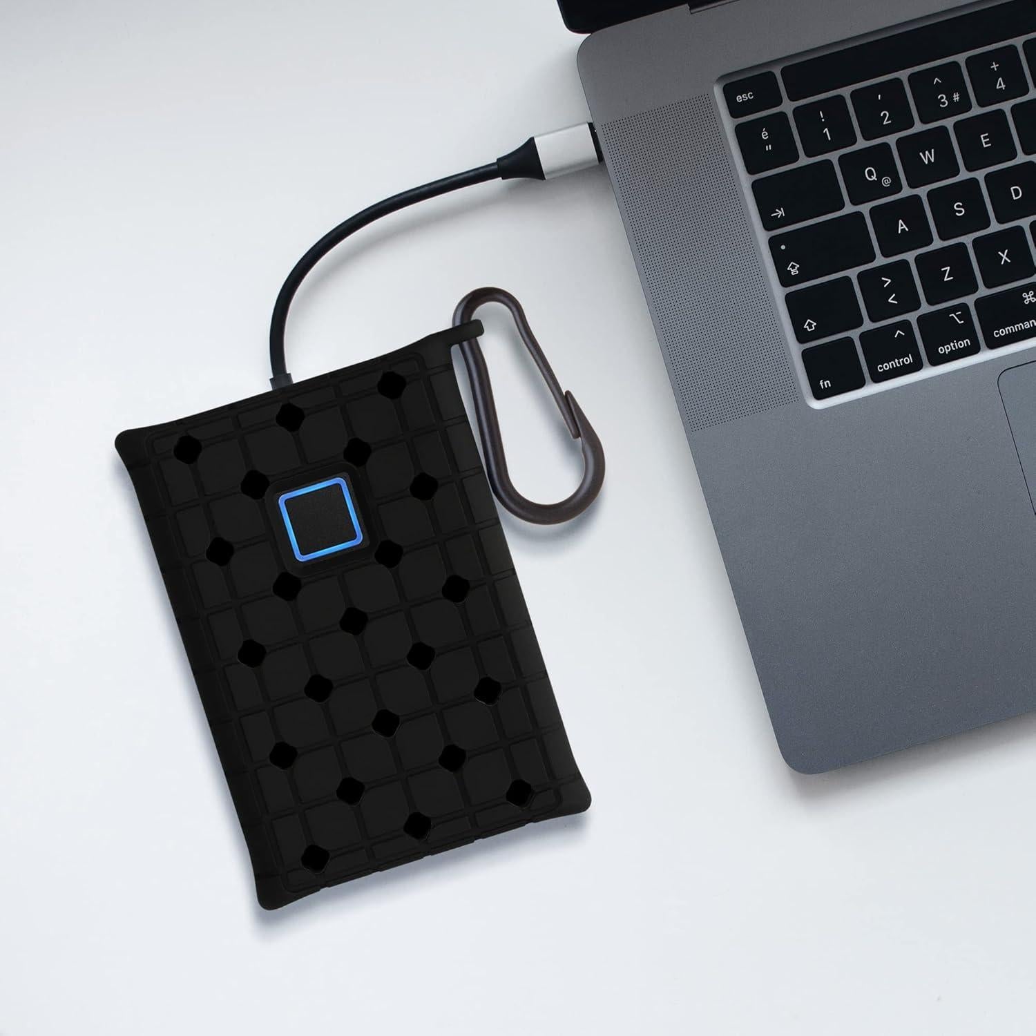 Funda de Silicona kwmobile para Samsung T7 Touch SSD - Negra