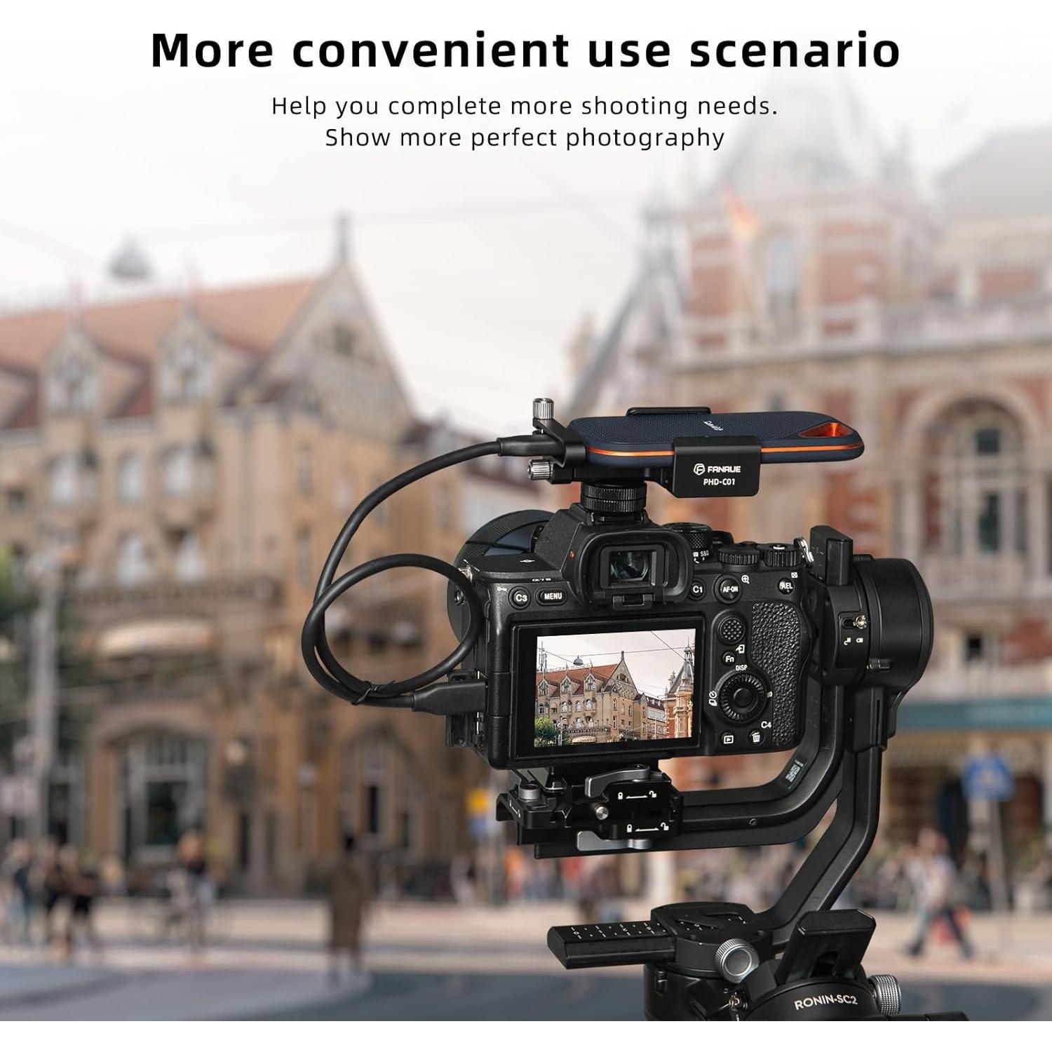 Soporte para SSD FANAUE con zapato frío 52-70mm para BMPCC