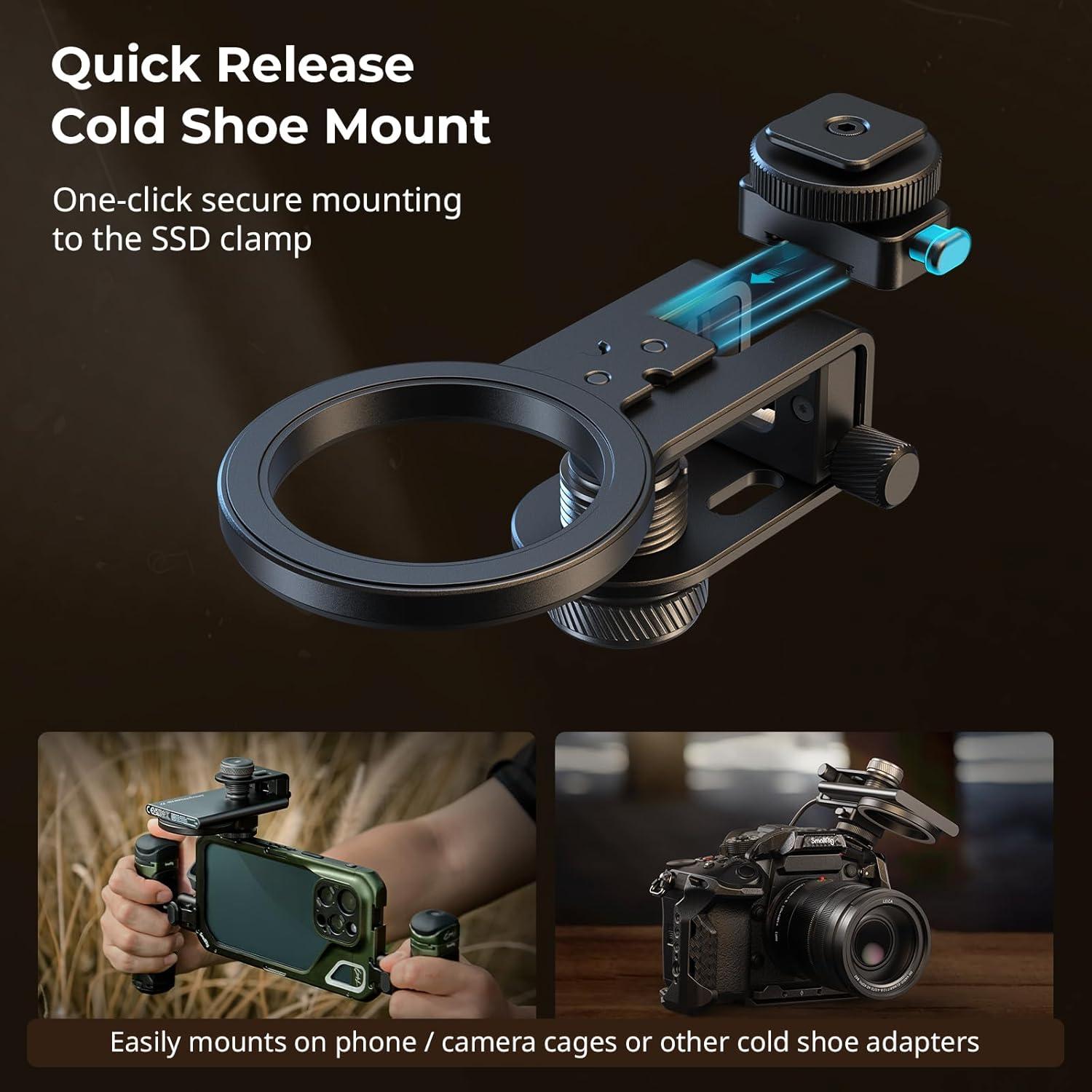 Soporte para SSD SmallRig 2-en-1 con Abrazadera Fría - Modelo 4779